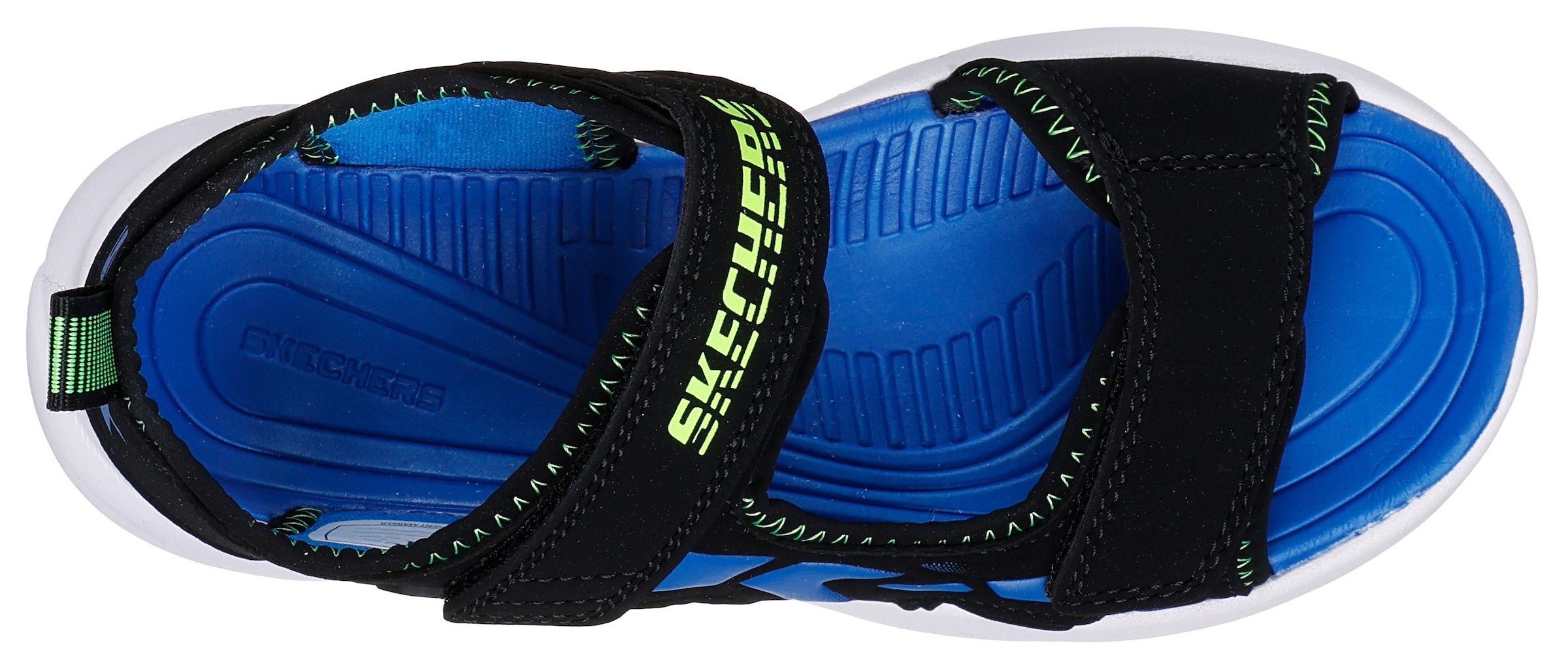 Skechers Kids Sandale »RAZOR SPLASH-AQUA BUDDIES«, Sandale mit Klettverschluss, waschbar, Größenschablone zum Download
