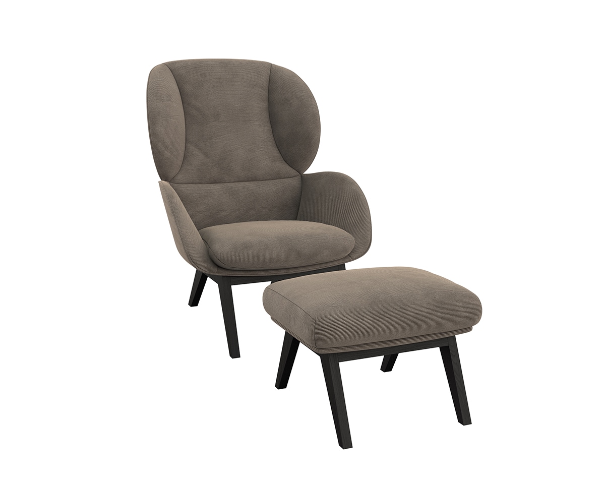 FLEXLUX Ohrensessel "Adria Designsessel, Loungesessel,", Stil & Komfort, or günstig online kaufen