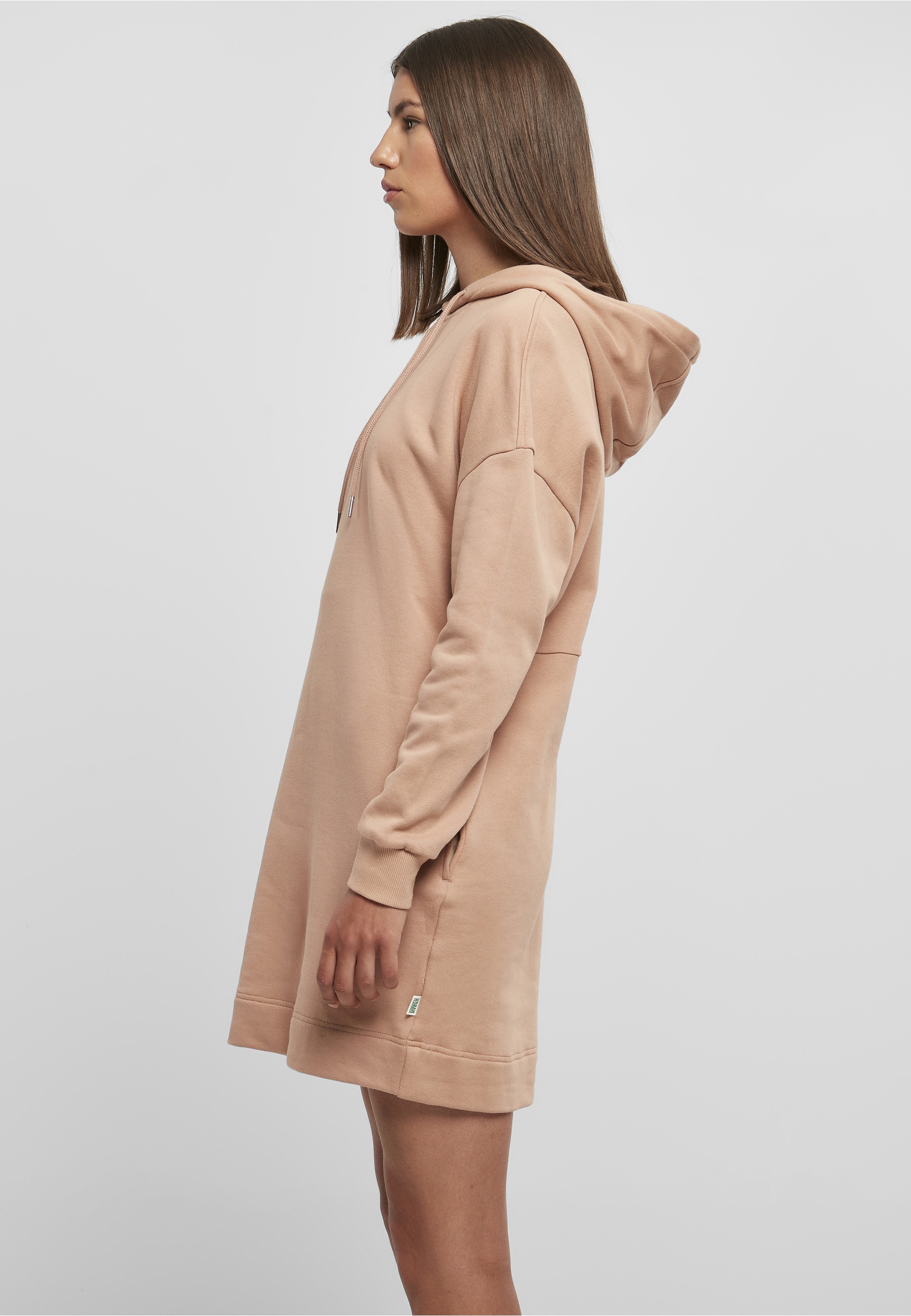 URBAN CLASSICS Shirtkleid »Urban Classics Damen Ladies Organic Oversized Terry Hoody Dress« 1 Stk. tlg.