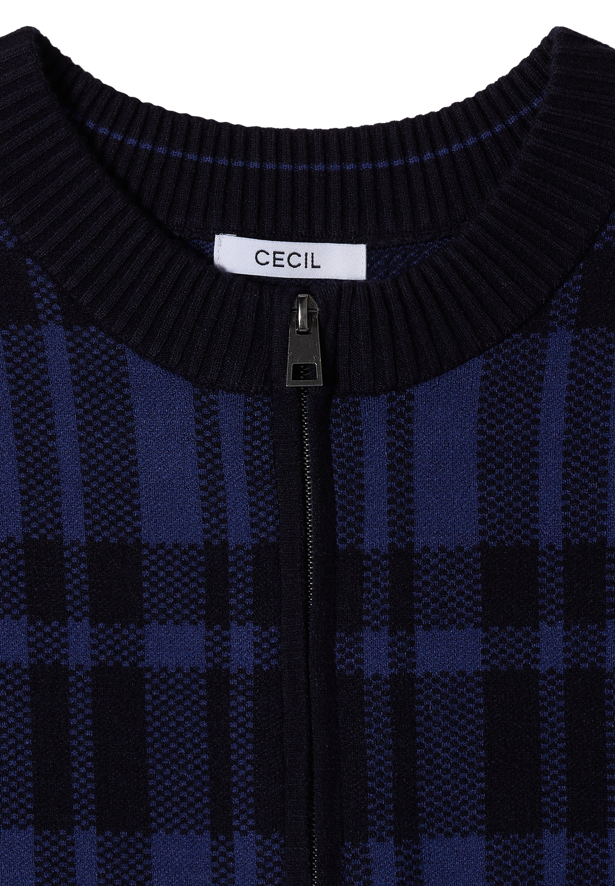 Cecil Strickjacke mit Karomuster