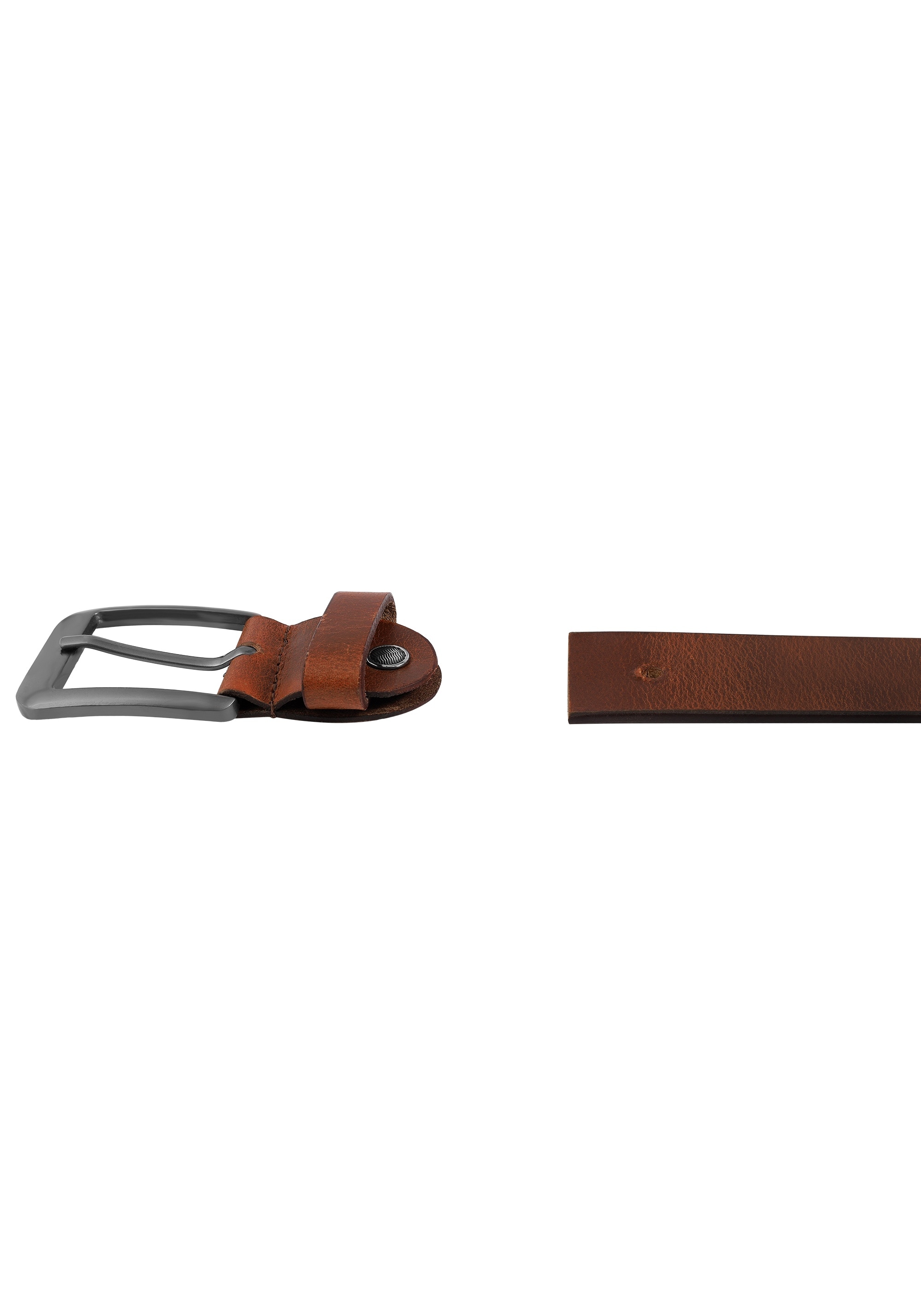 Leonardo Verrelli Ledergürtel »90 cm - 130 cm (Bundweite) in Braun aus 100% Echtleder, kürzbar,«