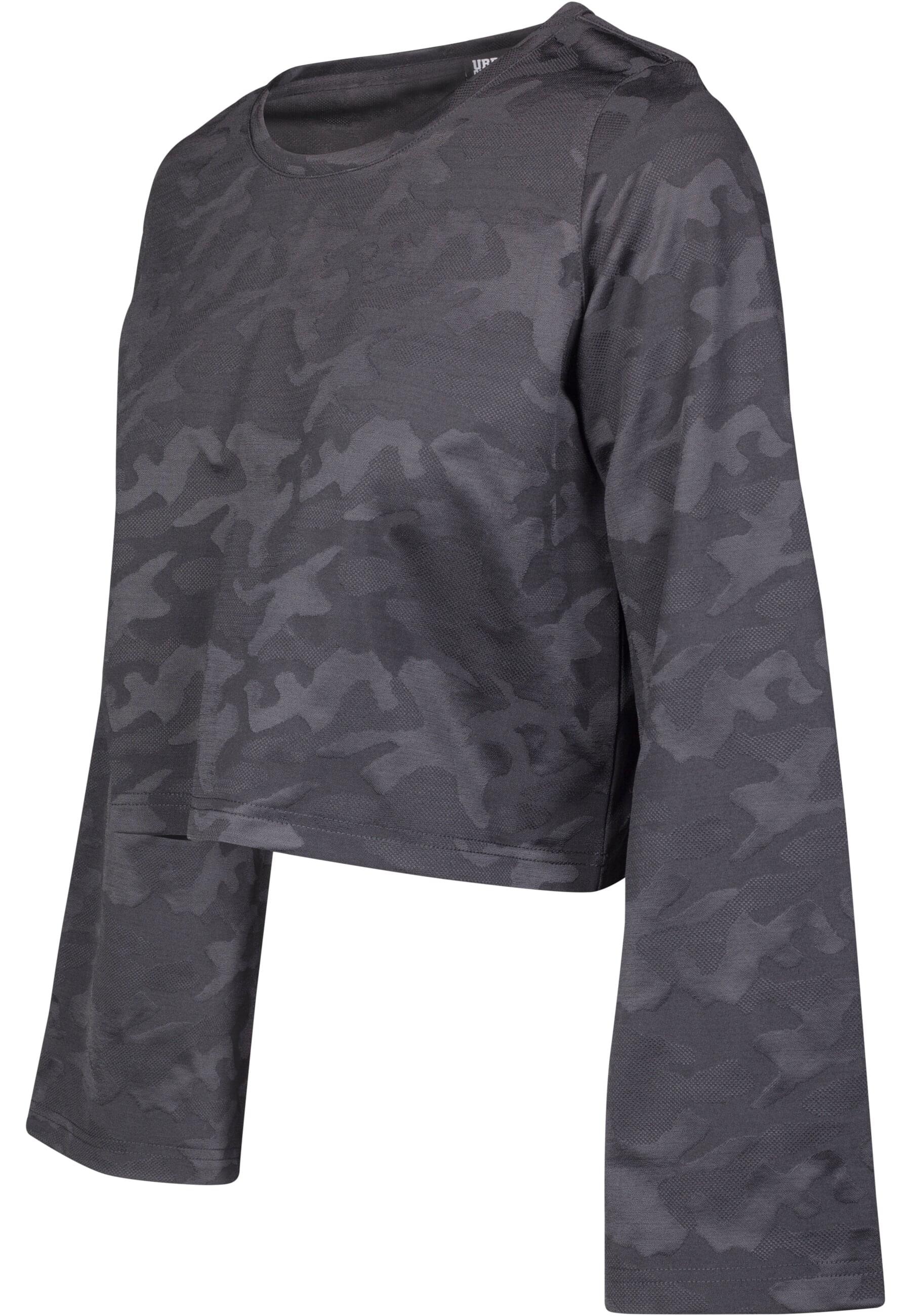 URBAN CLASSICS T-Shirt »Damen Ladies Short Jacquard Camo L/S«, (1 tlg.)  online kaufen | BAUR