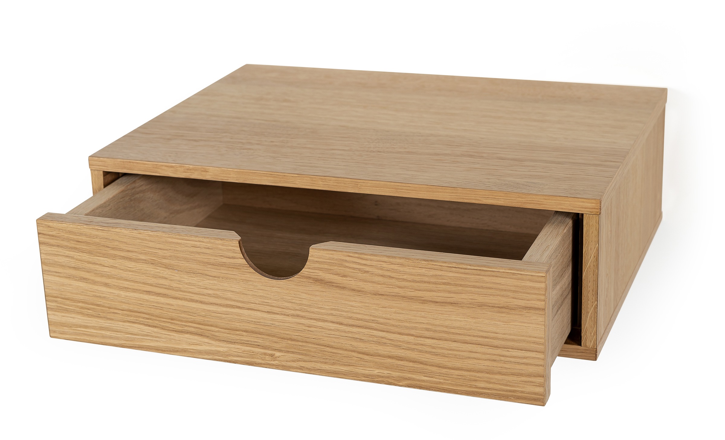 Woodman Nachttisch, Holzfurnier aus Eiche