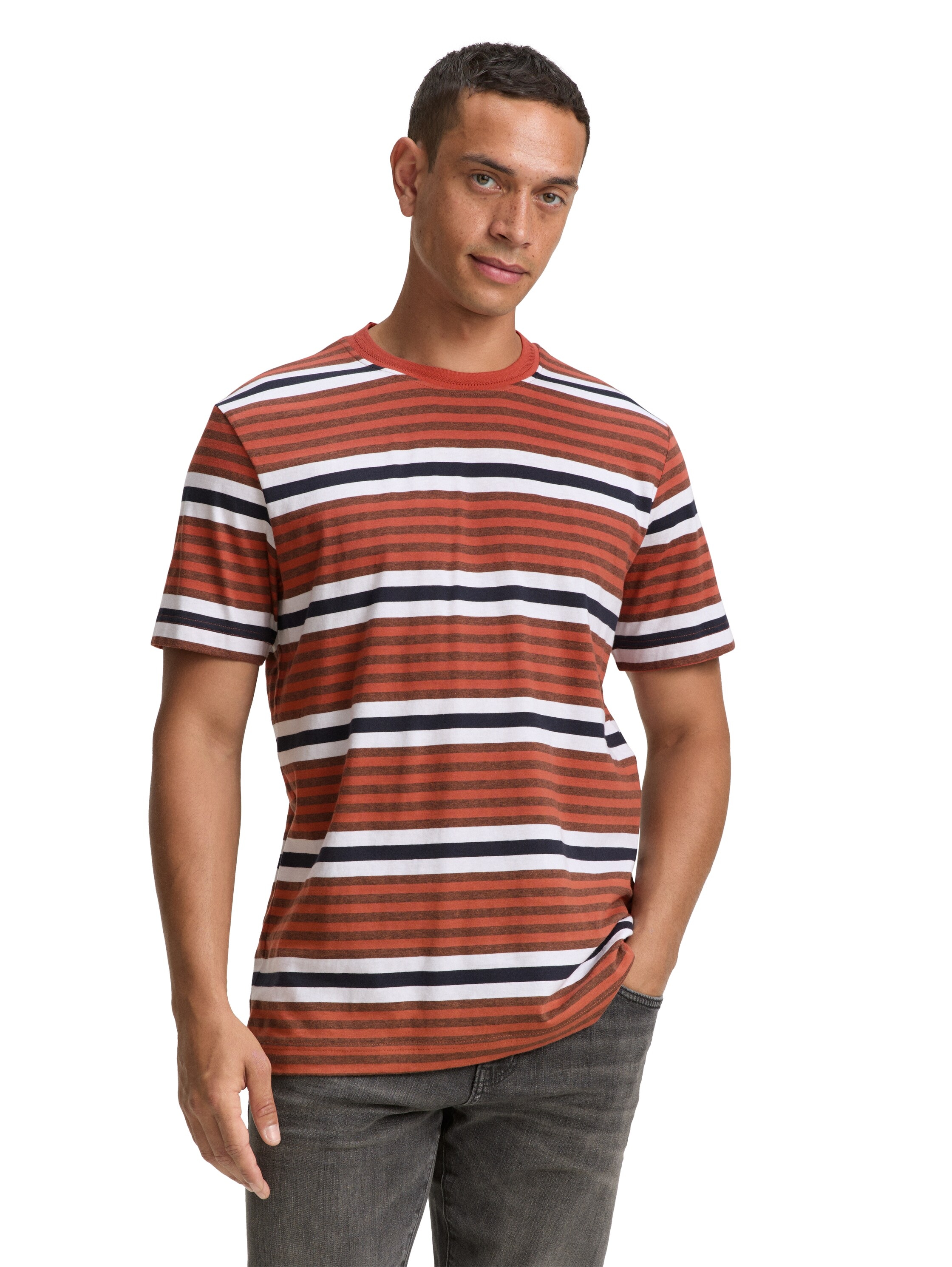 TOM TAILOR T-Shirt im Streifen-Look günstig online kaufen