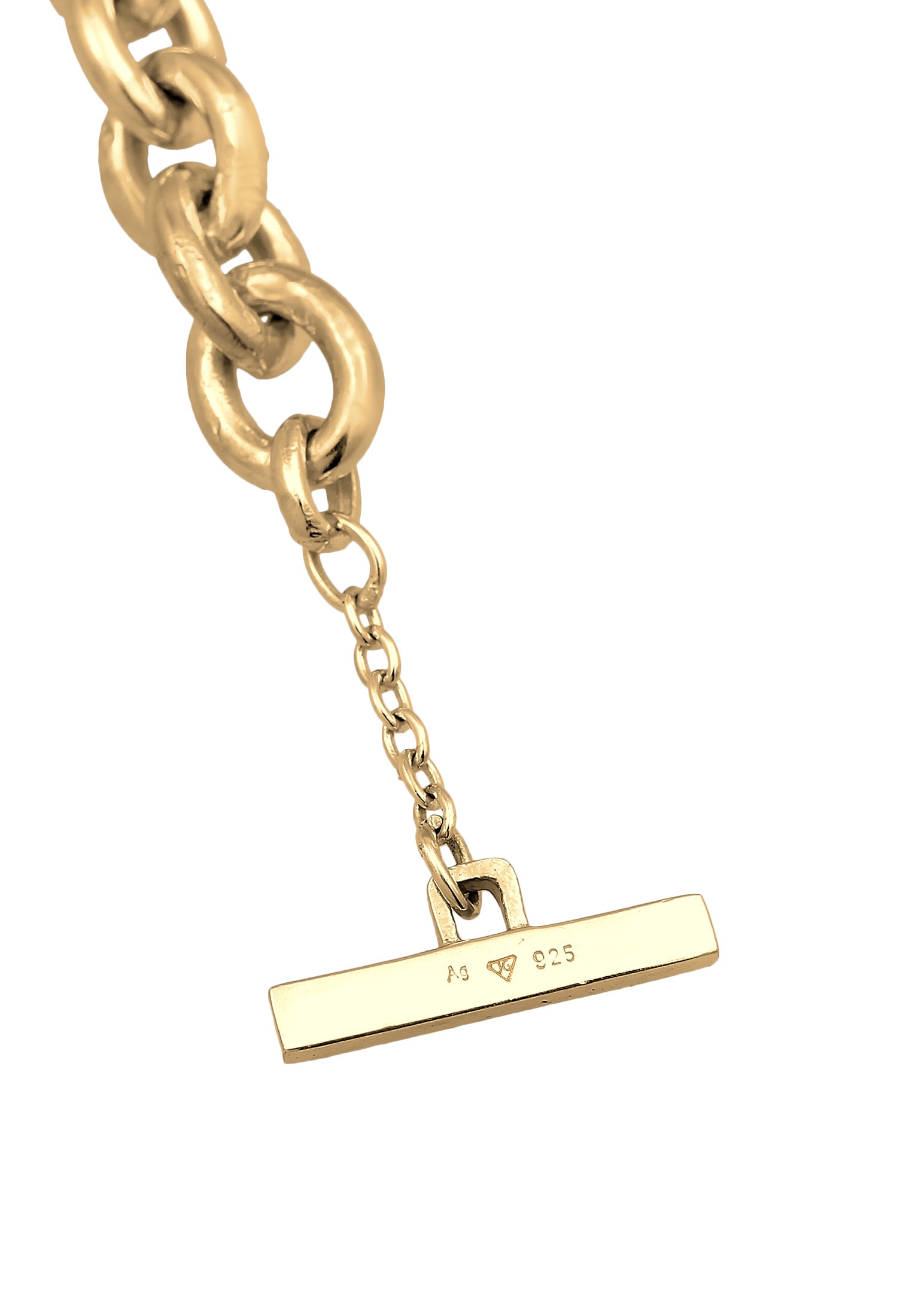 Elli Premium Kette ohne Anhänger »Ankerkette Grob Glieder Unisex 925 Silber rhodiniert«