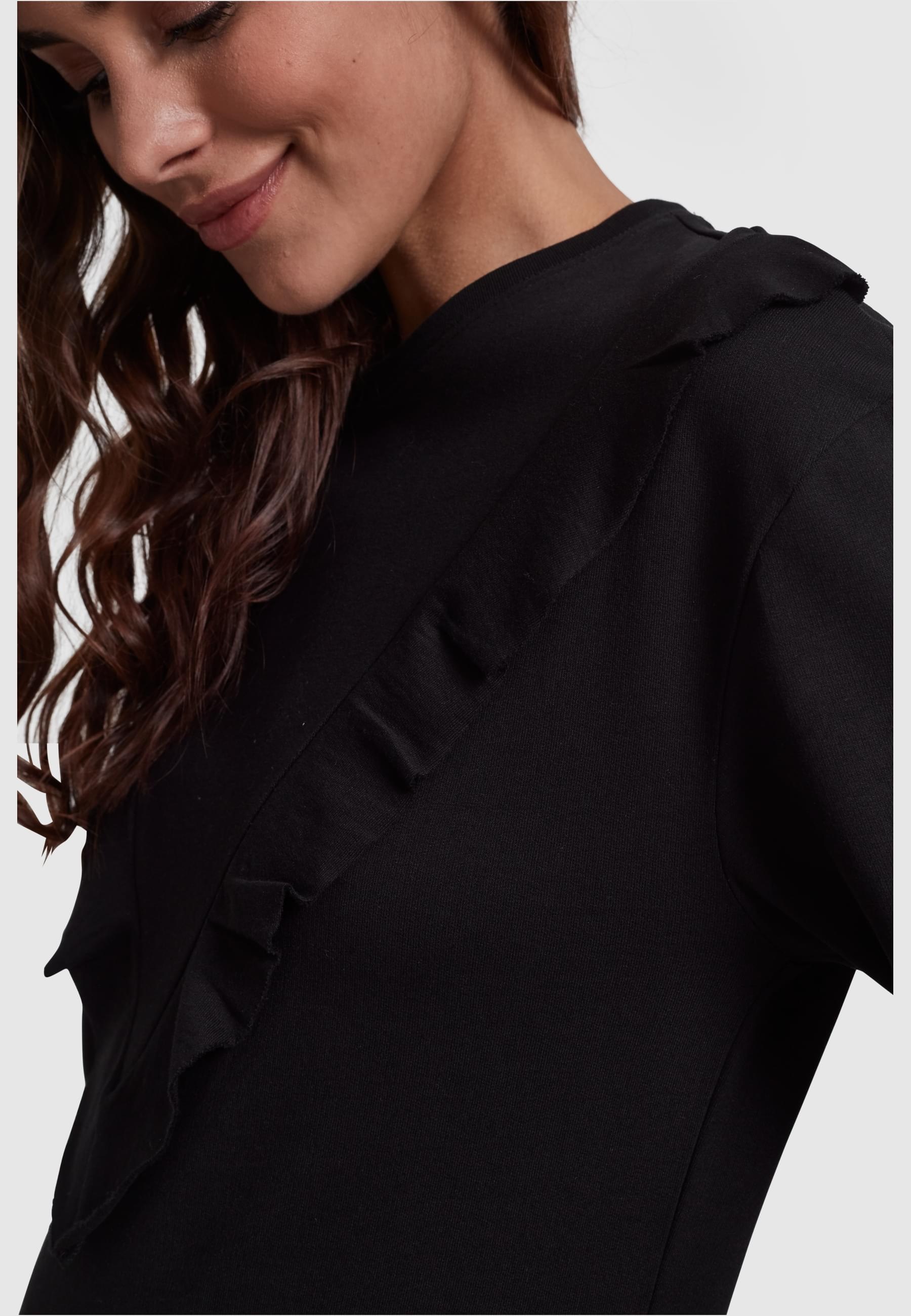 URBAN CLASSICS Shirtkleid »Urban Classics Damen Ladies Terry Volant Dress«, (1 tlg.)