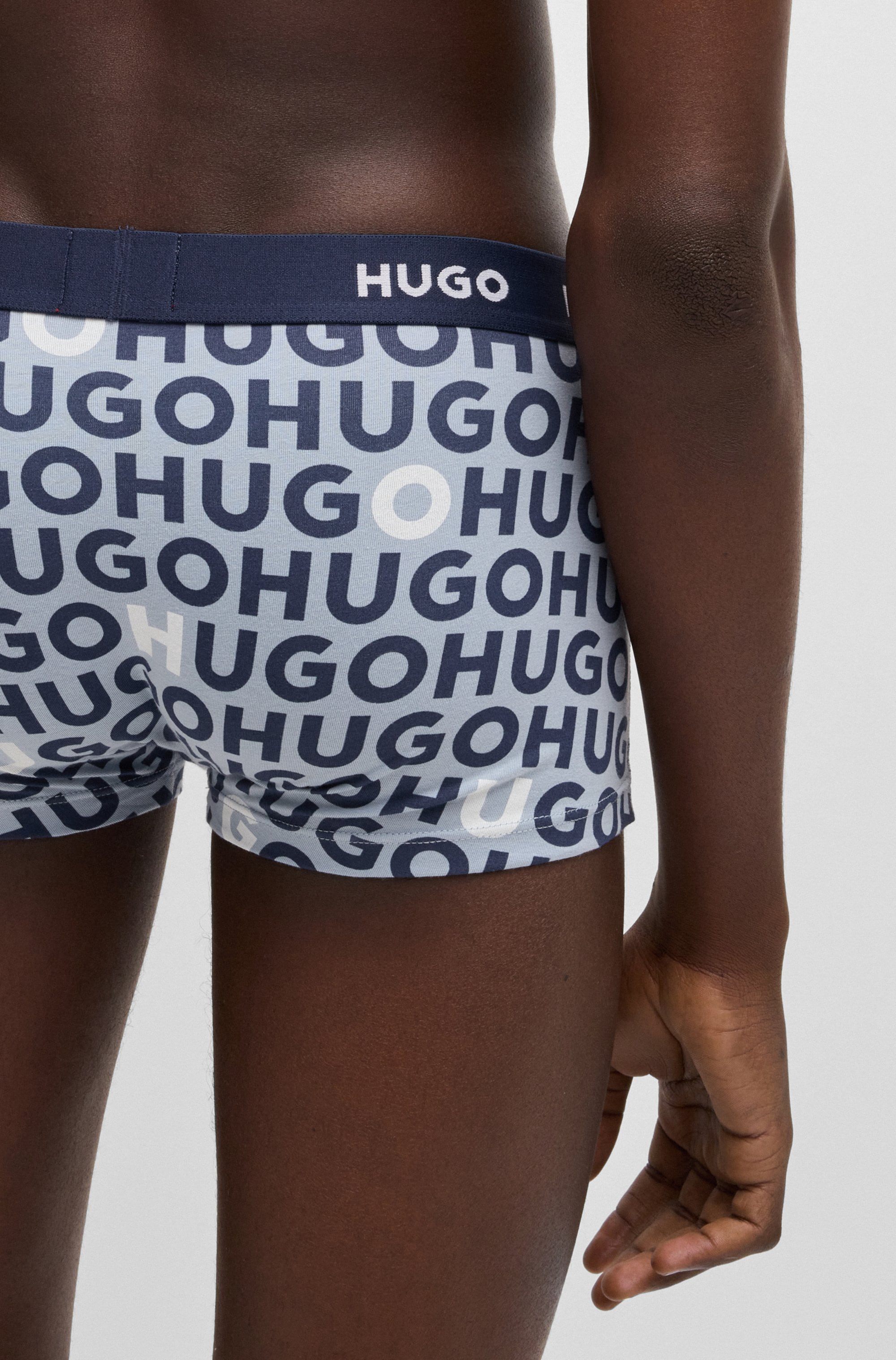 HUGO Underwear Trunk »TRUNK TRIPLET DESIGN«, (Packung, 3 St.), mit Logobund