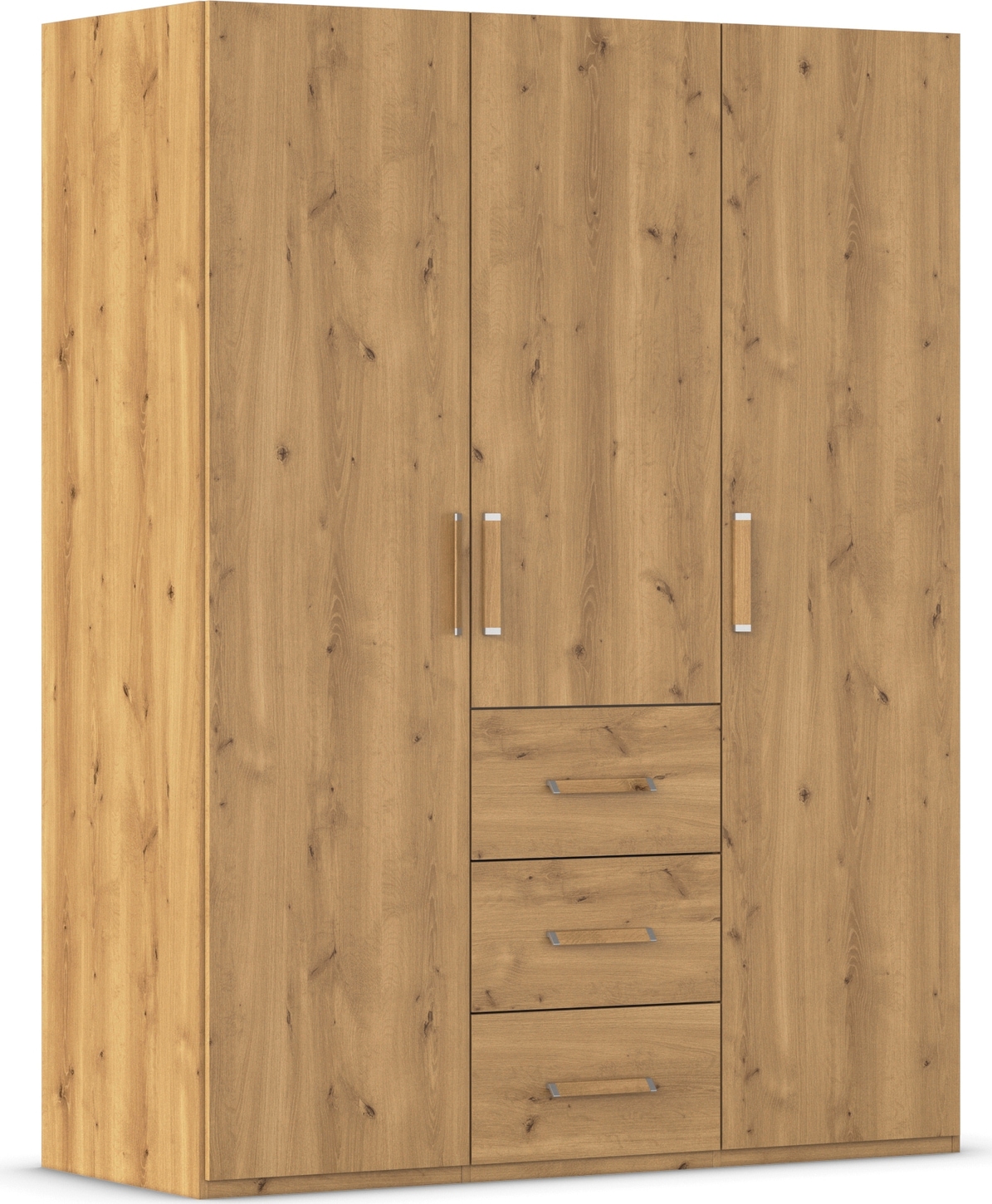 rauch Drehtürenschrank "Kleiderschrank Schrank Garderobe Schlafzimmerschrank EVELYN" in 2 Höhen 197 oder 210 cm erhältlich, inkl. SOFT-CLOSE-FUNKTION, in elegantem Stil mit Schubladen 3 Breiten und 2 Höhen MADE IN GERMANY
