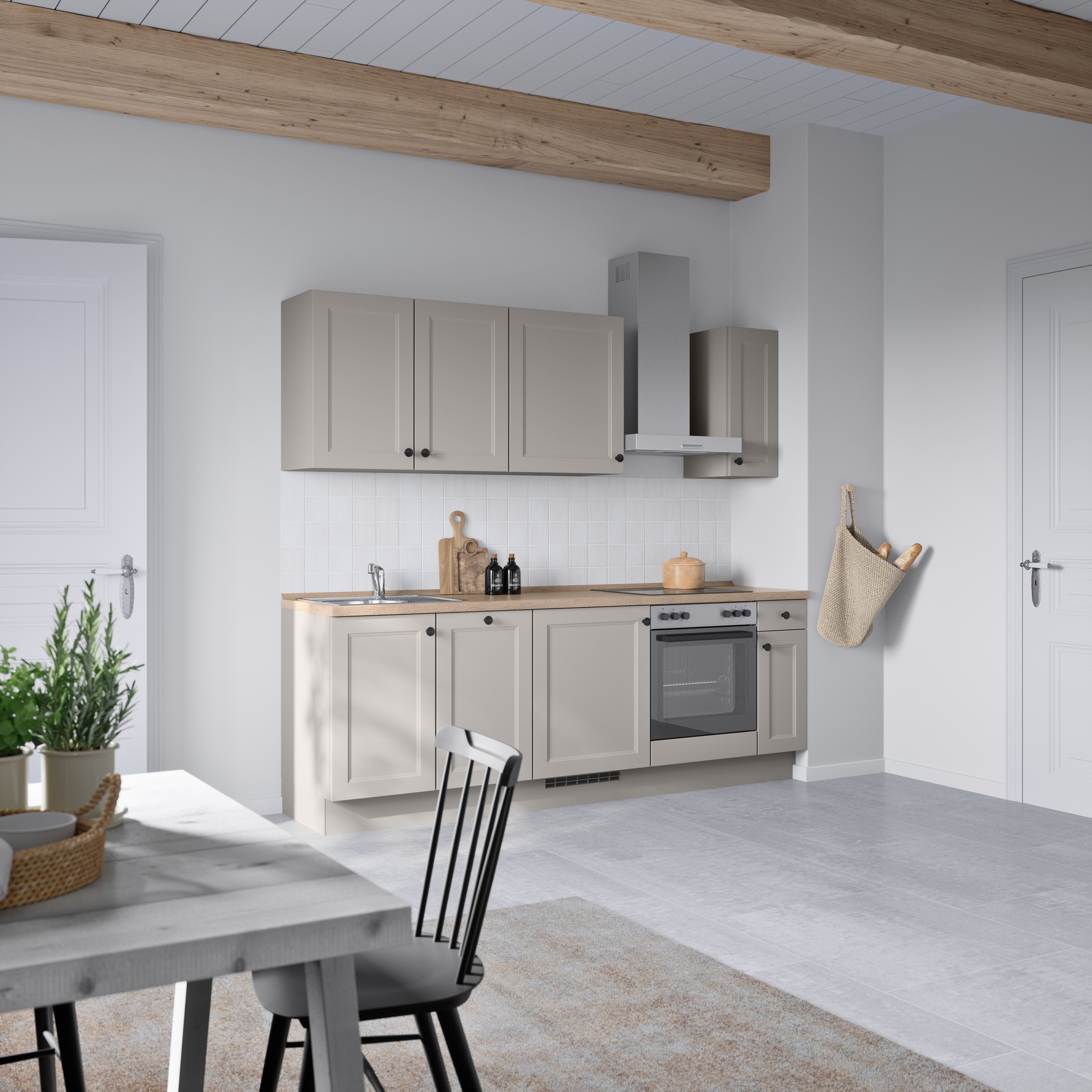 nobilia® Küchenzeile »"Cascada I"«, vormontiert, Ausrichtung wählbar, Breite 240 cm, wahlw. mit E-Geräten