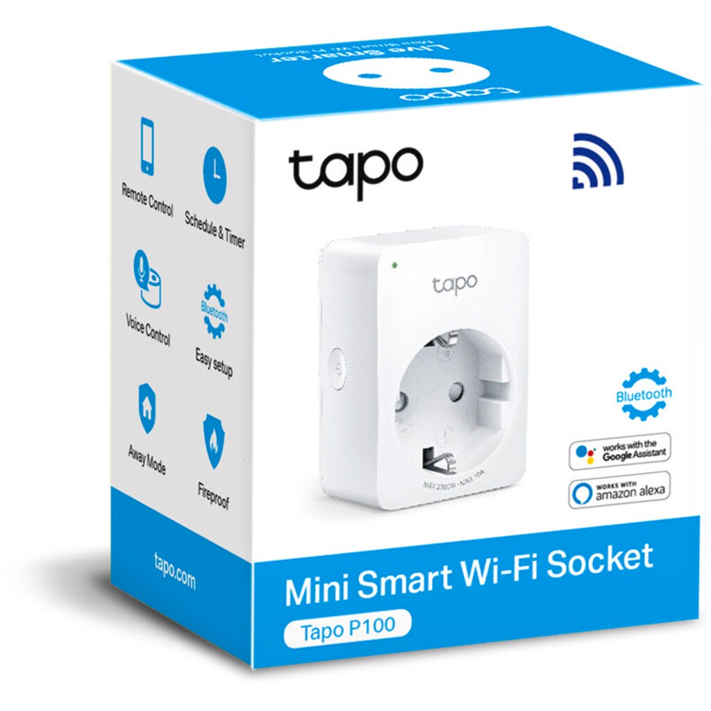 TP-Link Smart-Home-Zubehör »Tapo P100 WLAN Smart Plug 2.4GHz - 2er Set«