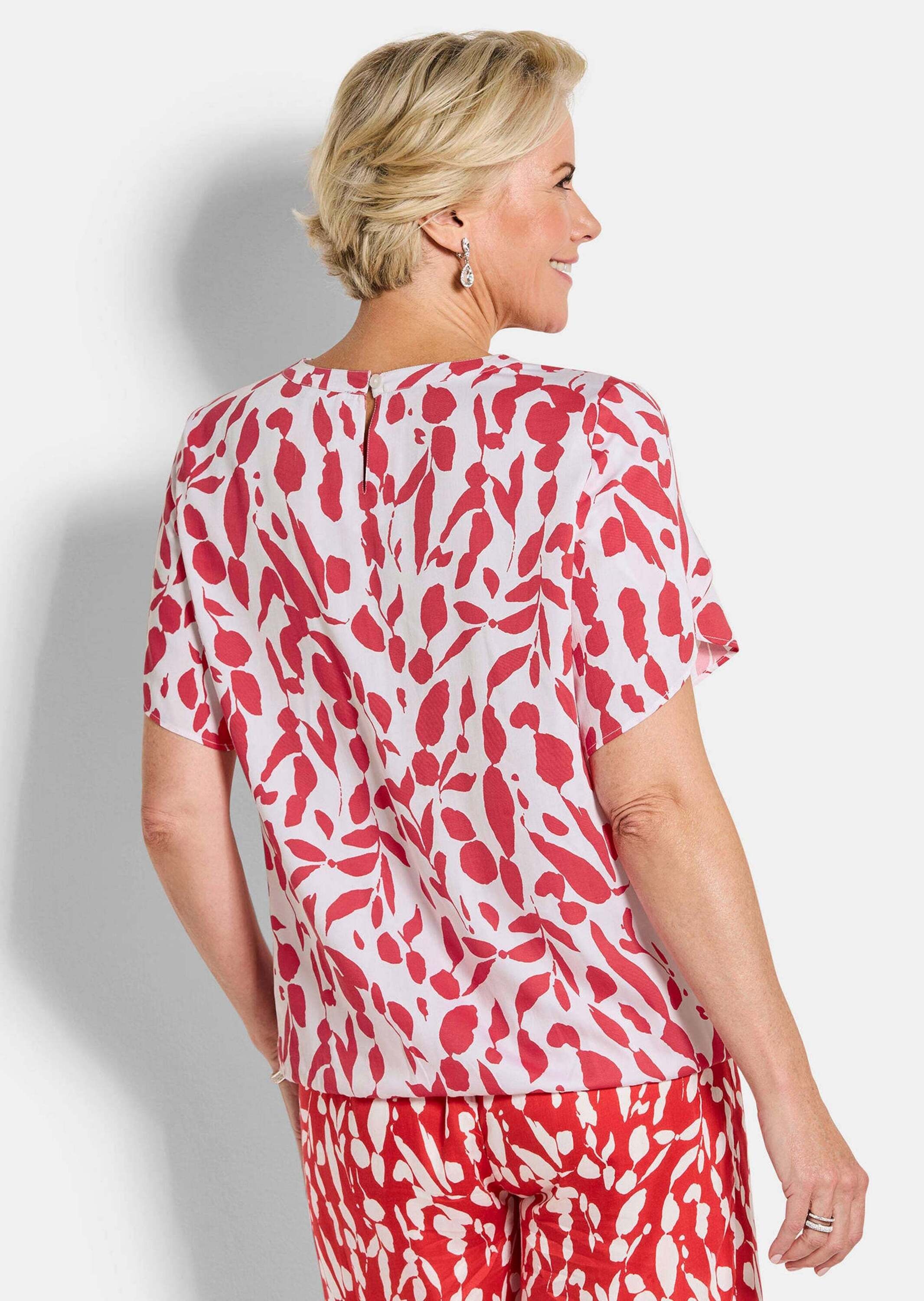 GOLDNER Satinbluse »Elegante Bluse mit Tulpenärmeln«