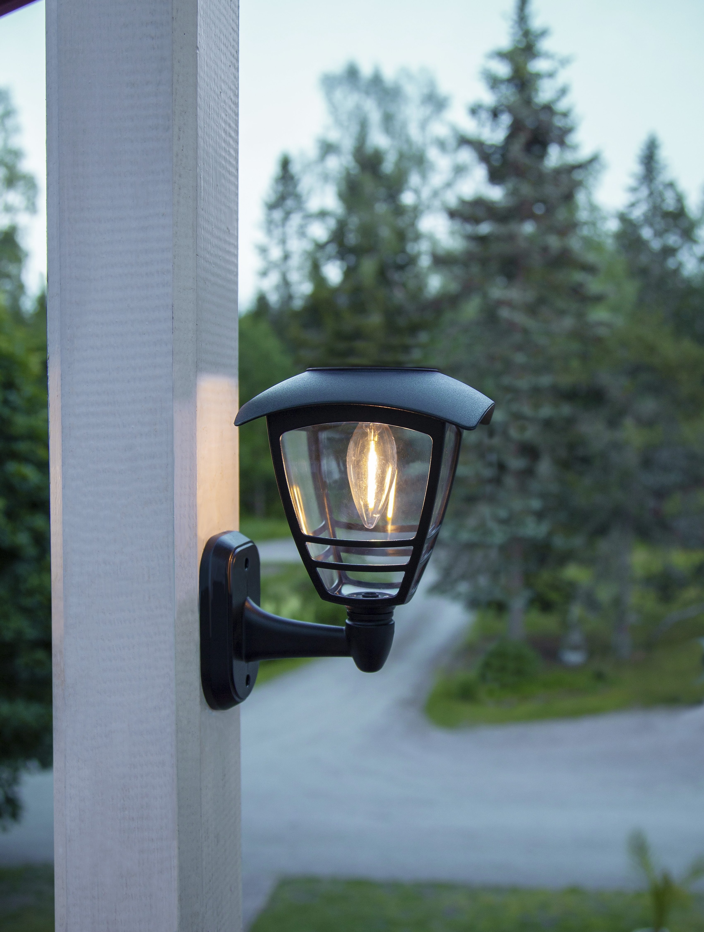 Parforce Traditional Hunting LED Solarleuchte »Solar-Wandleuchte Felix« LED-Board 1 Stk. Warmweiß Wandlaterne mit Filament-LED, 10 lm, Dämmerungssensor