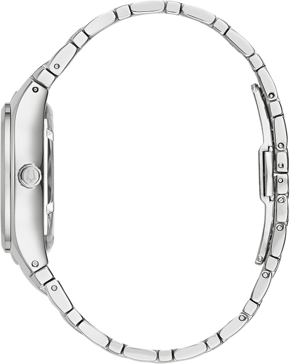 Bulova Automatikuhr, Armbanduhr, Damenuhr, Edelstahlarmband