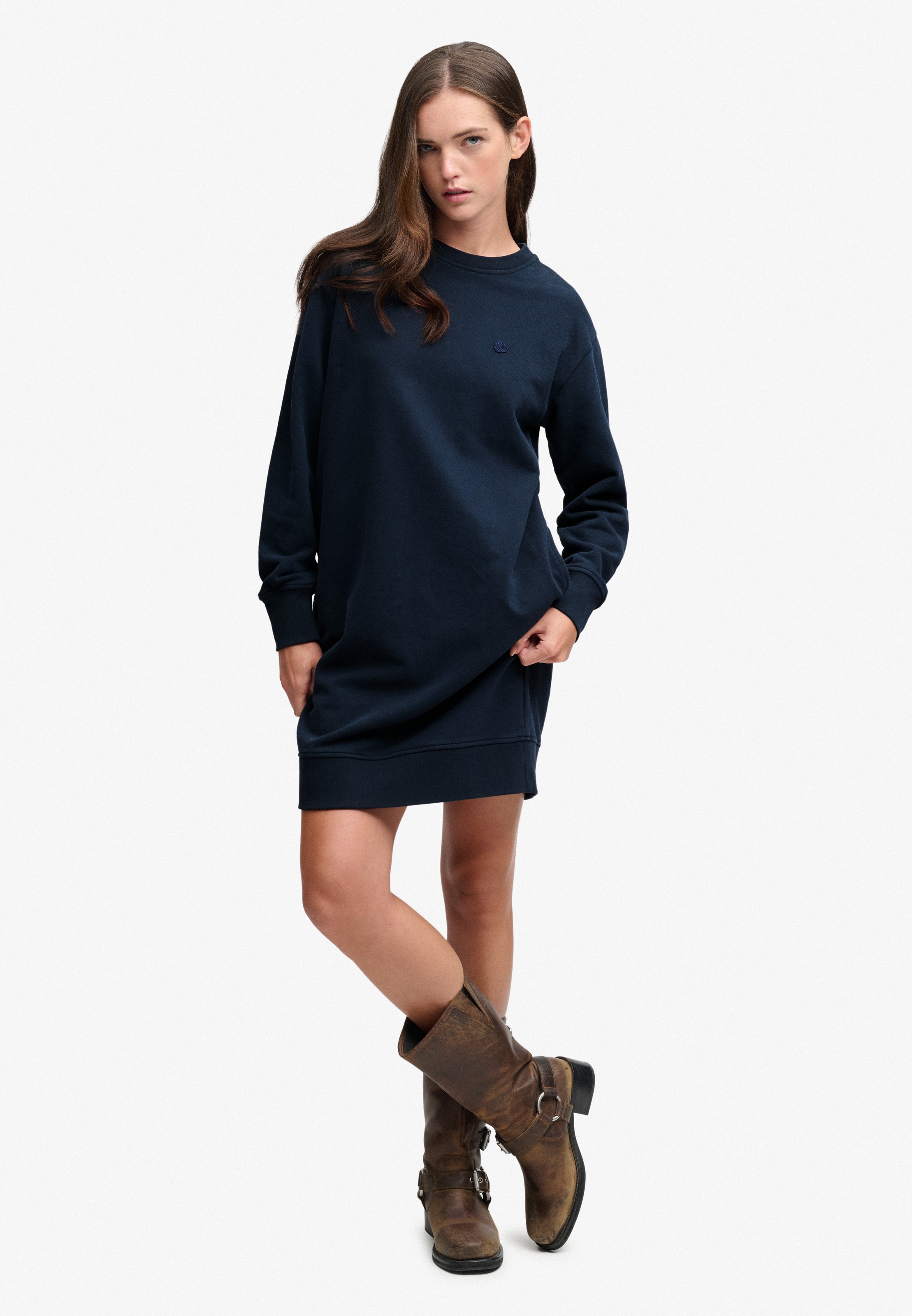 Superdry Sweatkleid »SDCO SWEATER DRESS« Baumwolle