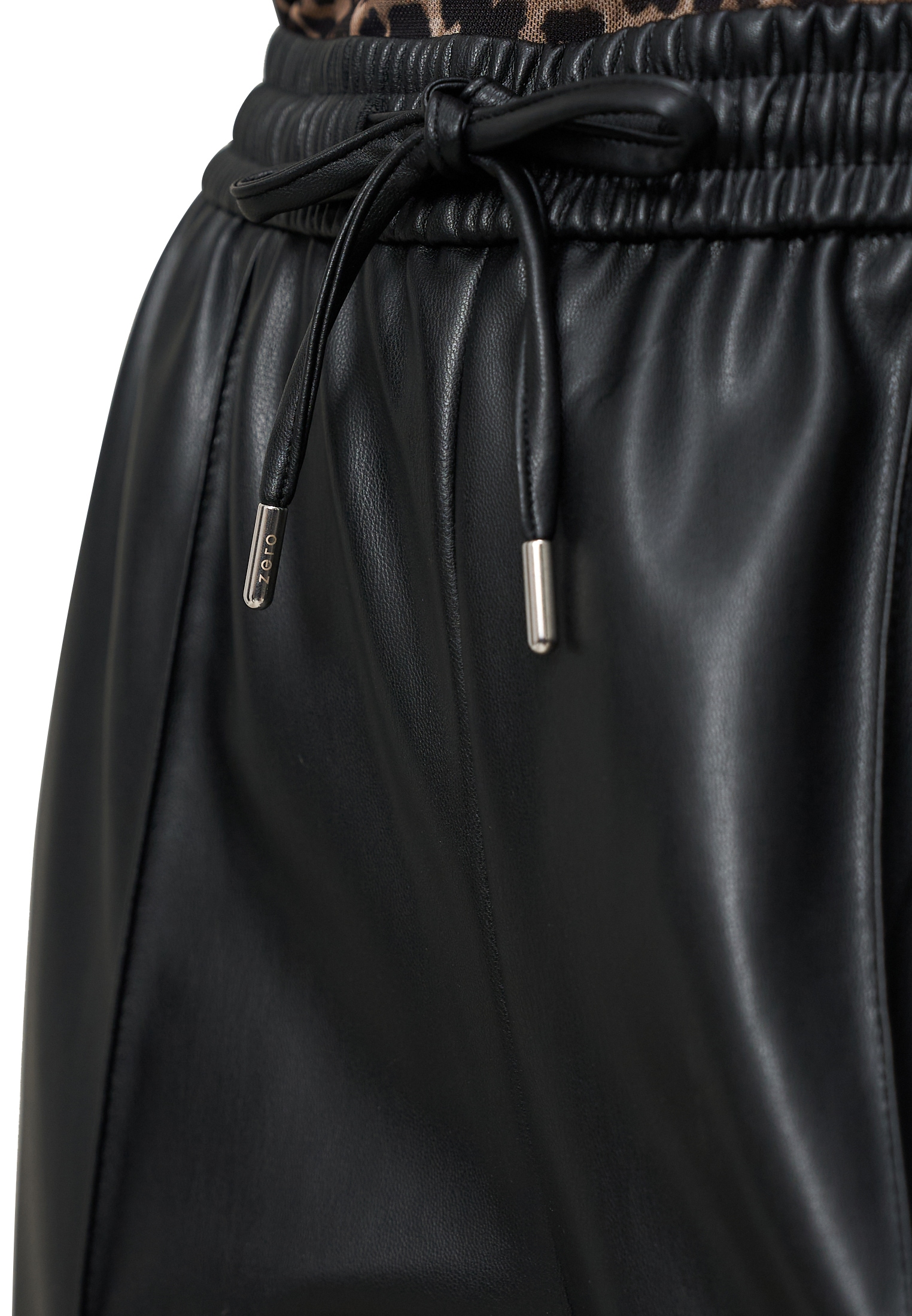 Zero Stoffhose »Damen in Lederoptik weites Bein 30 Inch«  weiteres Detail