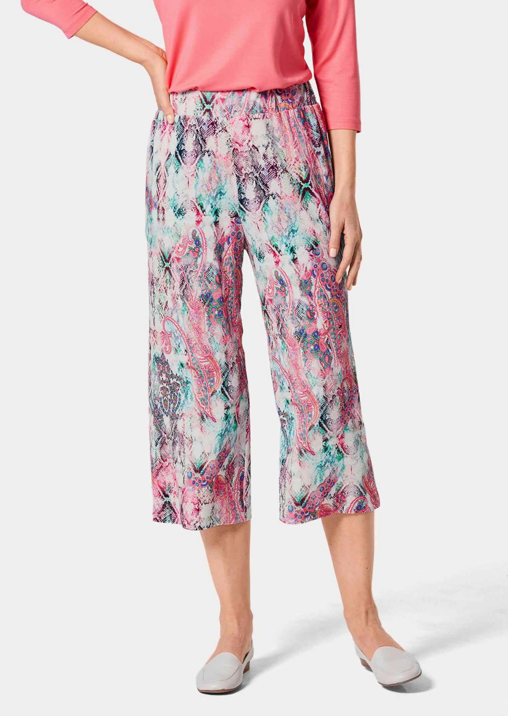 GOLDNER 2-in-1-Hose »Druckhose Louisa Attraktive Druckhose Louisa mit weichem Fall«