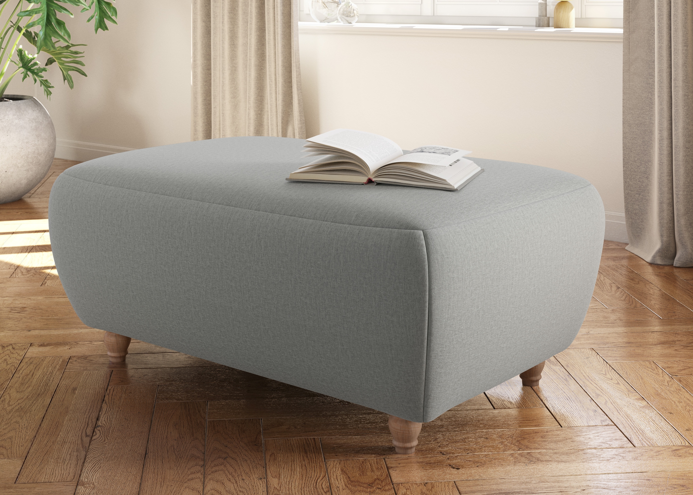 Home affaire Polsterhocker "Boston" 1 Stk. tlg. in 4 Bezugsqualitäten, auch günstig online kaufen