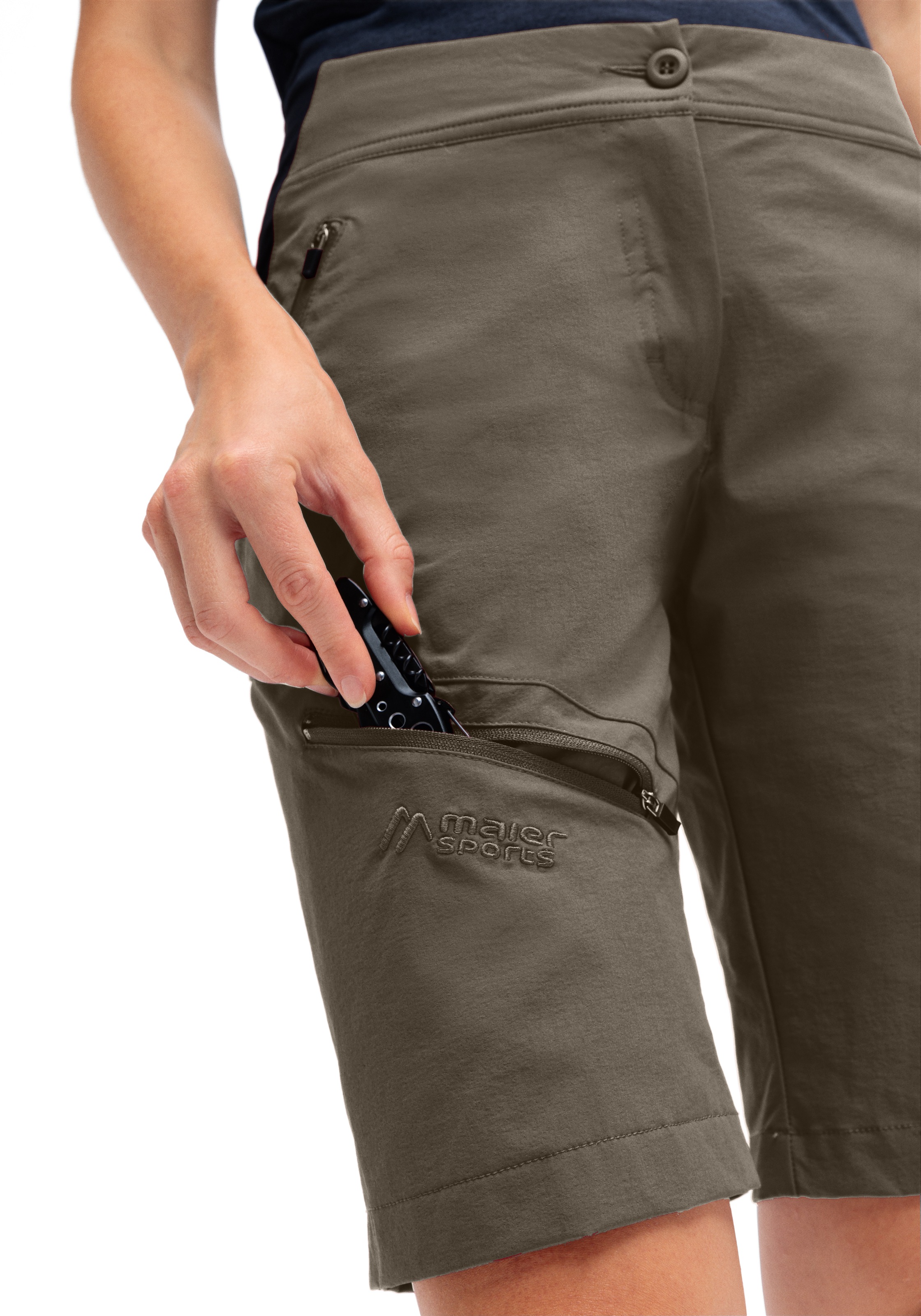 Maier Sports Outdoorhose »Inara Short Vario«, Damen Shorts, kurze Wanderhose, Outdoor-Hose, 4 Taschen, Regular Fit