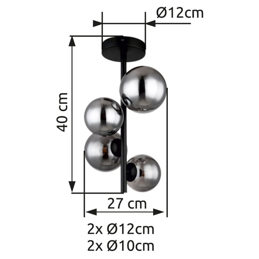 GLOBO LIGHTING Deckenleuchte »RIHA«, Leuchtmittel G9 | Leuchtmittel wechselbar, Deckenlampe/Wohnzimmer/Schlafzimmer/modern