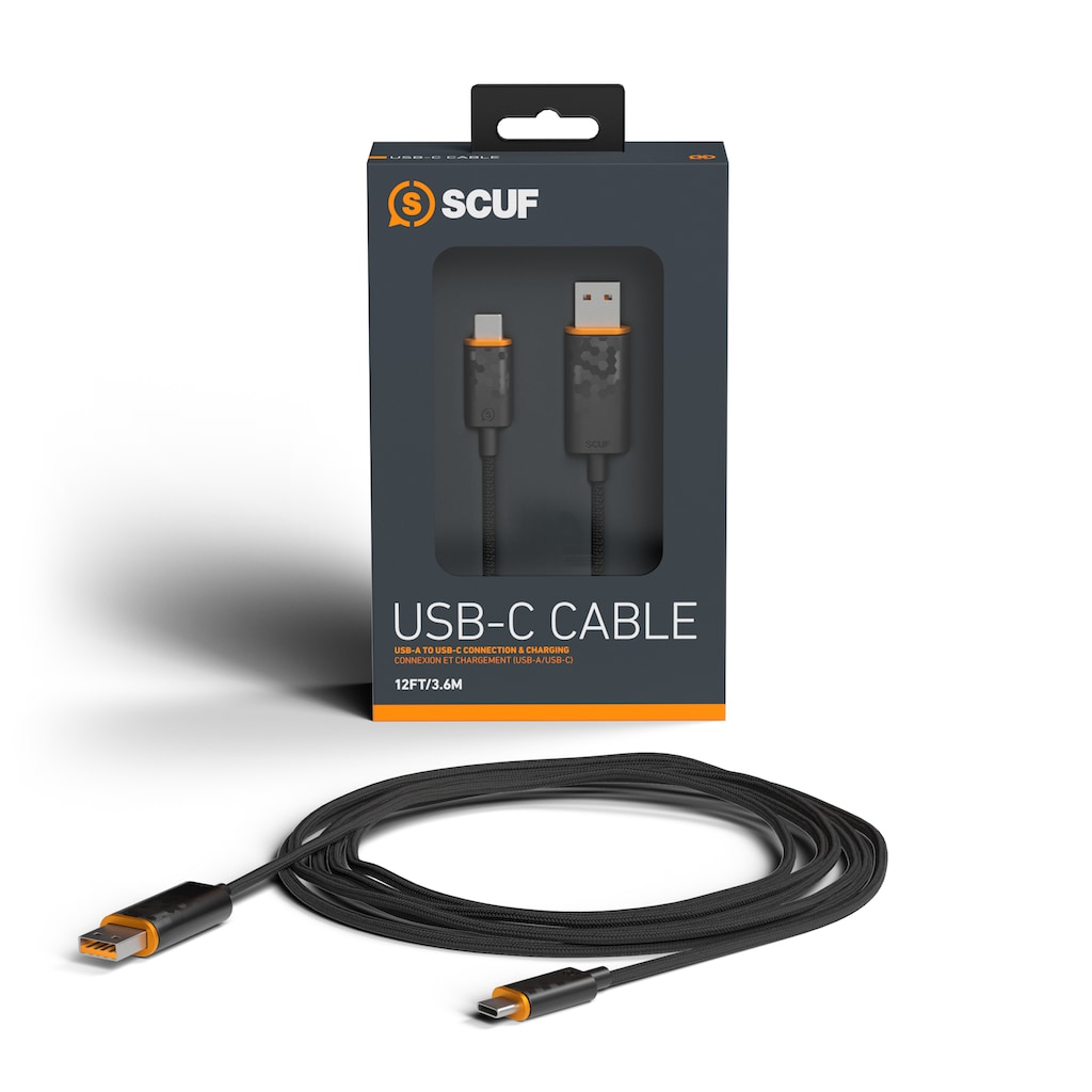 SCUF Gaming USB-Kabel »Cable USB-C 3.6m Retail/Etail - Light Gray«, 360 cm