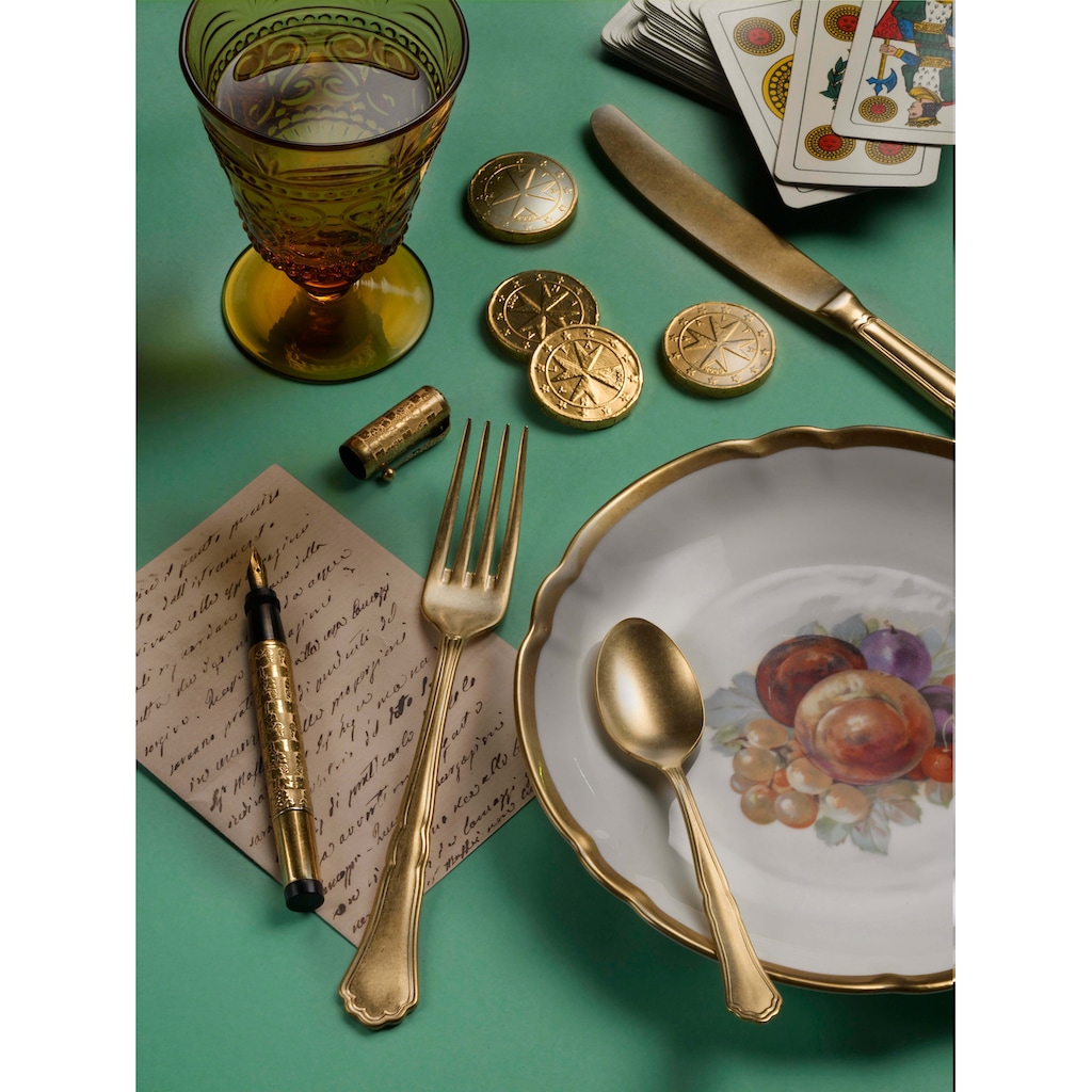 PINTINOX Besteck-Set »Settecento Alchemique Gold«, (Set, 30 tlg.)