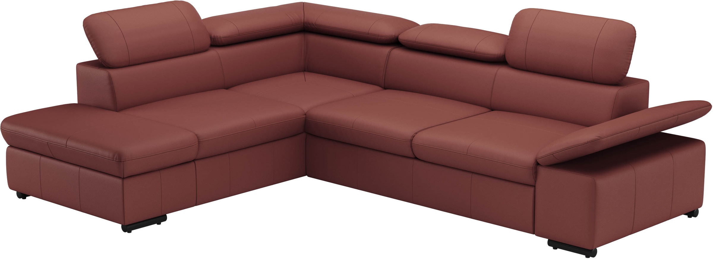 sit&more Ecksofa »Alcudia L-Form«, mit Armteilverstellung, optional Kopfteilverstellung und Bettfunktion