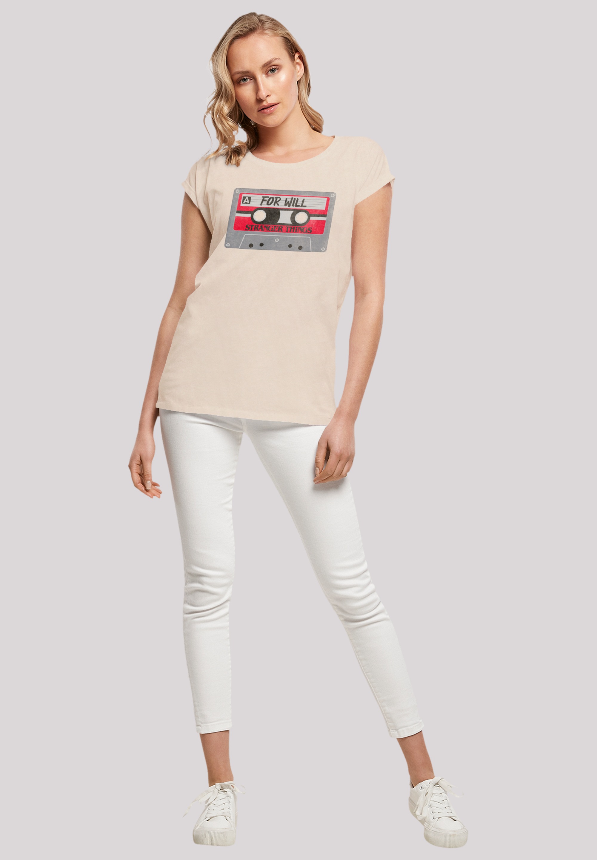 F4NT4STIC T-Shirt »Stranger Things Cassette For Will«, Premium Qualität