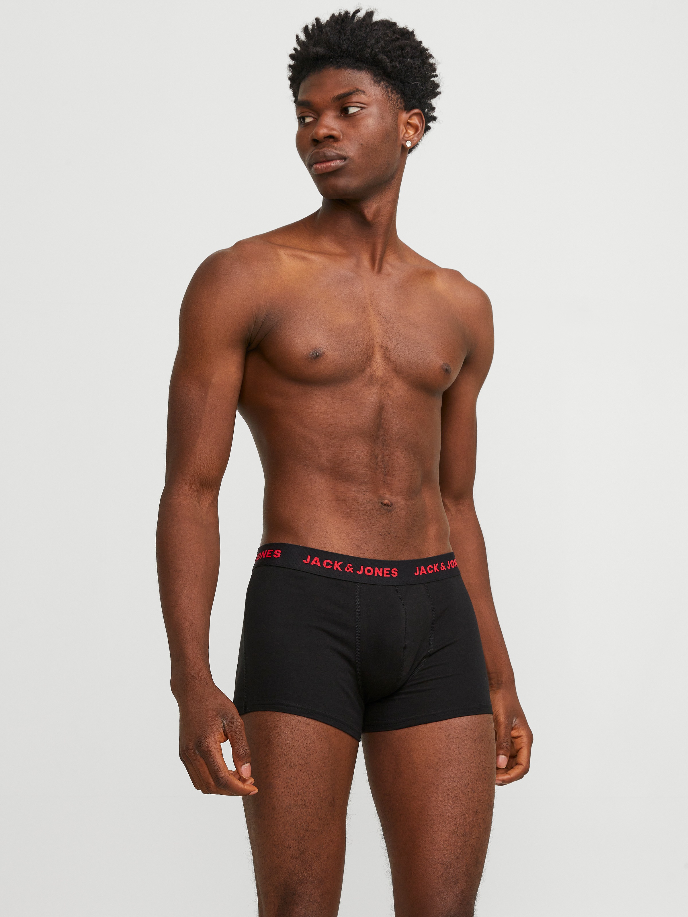 Thumbnail - Jack & Jones Trunk "JACBLACK – Formschlüssige Boxershorts mit elastischem Bund" Packung, 5 Stk. unifarben, casual, körpe...