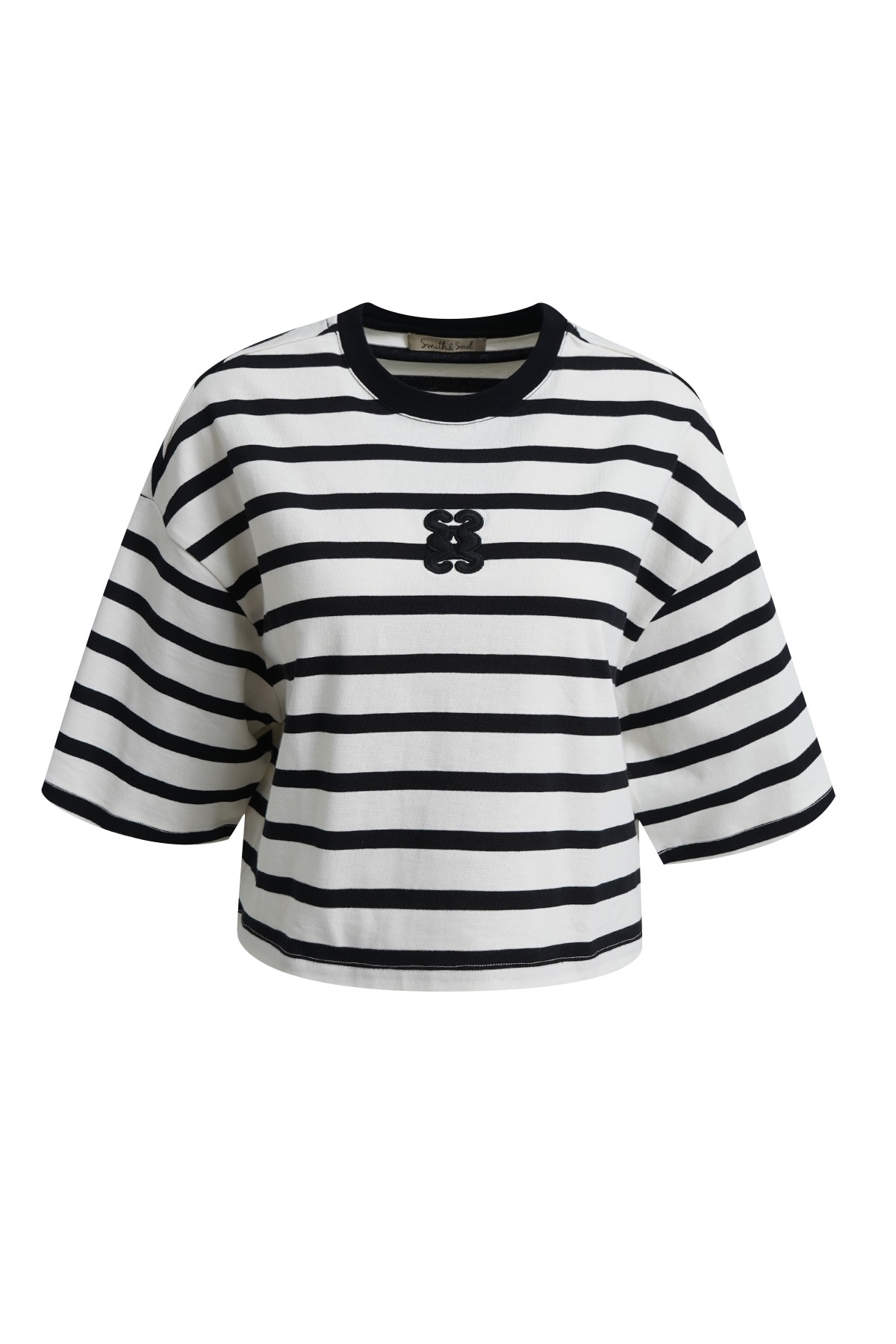 Smith & Soul Rundhalsshirt mit offenen Kanten