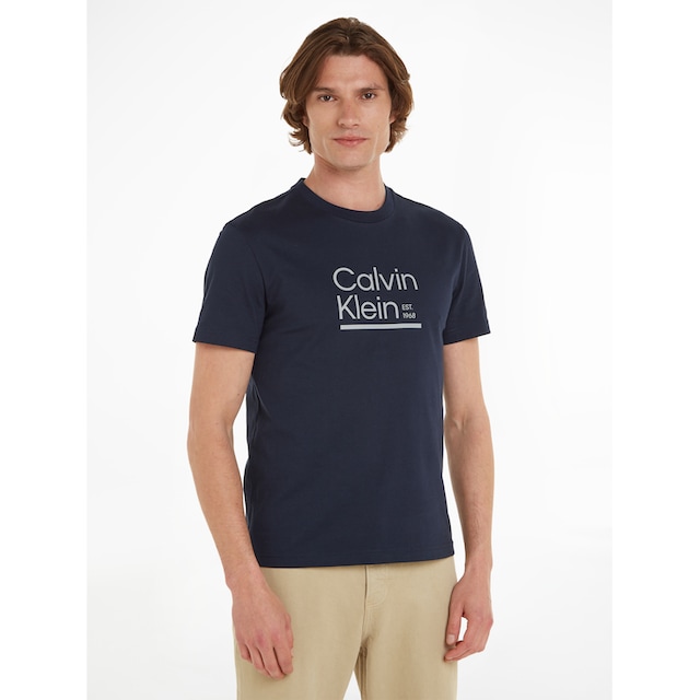 Calvin Klein T-Shirt »CONTRAST LINE LOGO T-SHIRT«, mit CK-Logodruck ▷ für |  BAUR