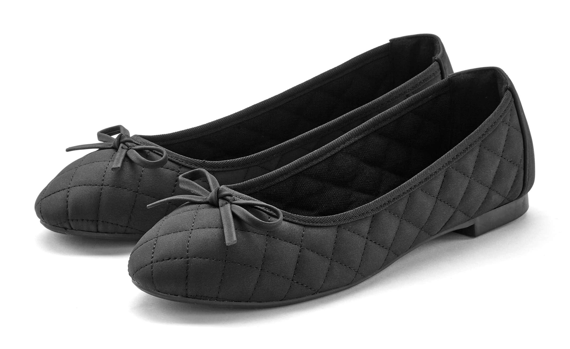 LASCANA Ballerina "Slipper, Schlüpfschuh", mit Schleifenapplikation VEGAN günstig online kaufen