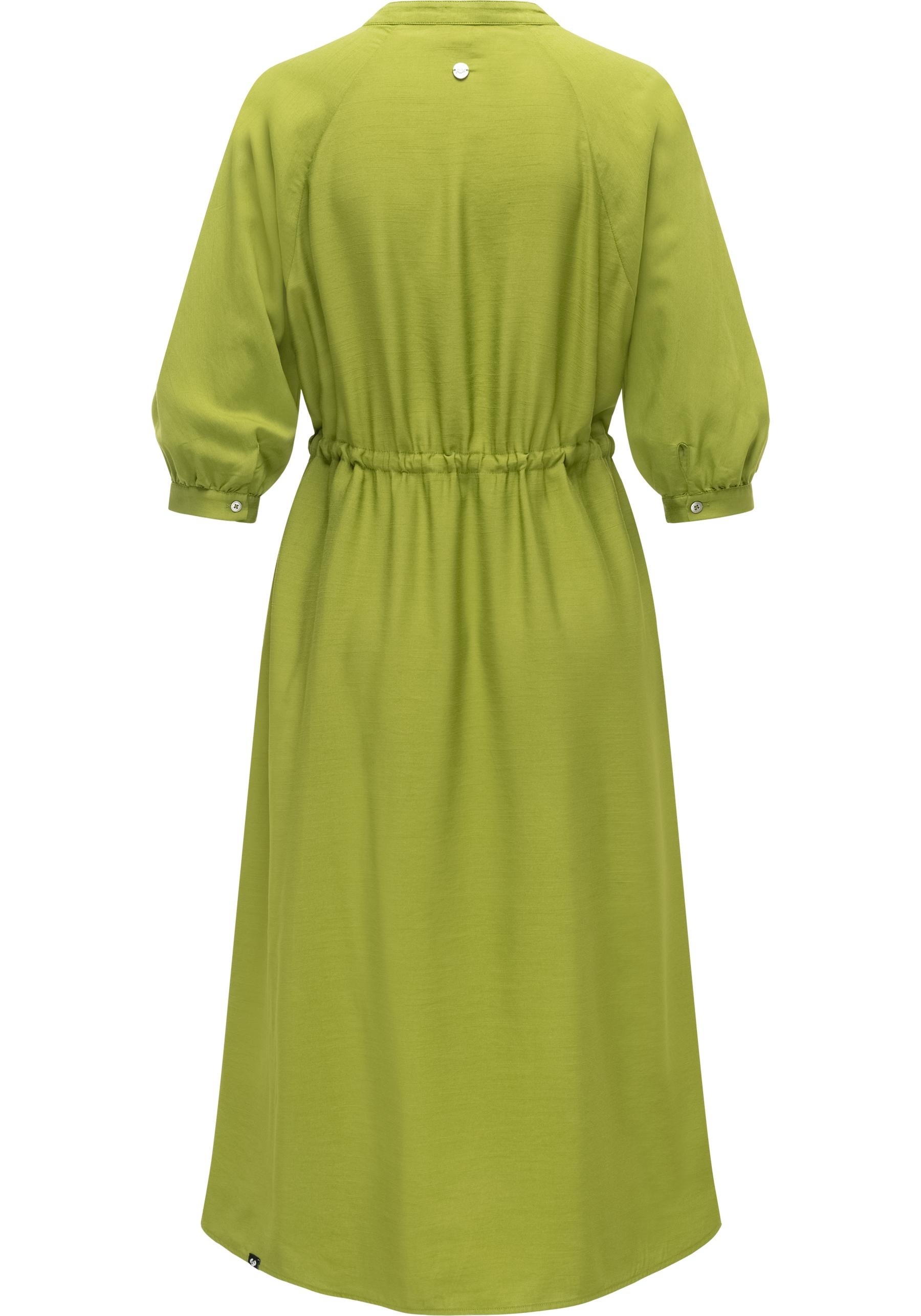 Ragwear Blusenkleid »Trea Dress« Eingrifftaschen Modisches Damenkleid mit Taillengürtel