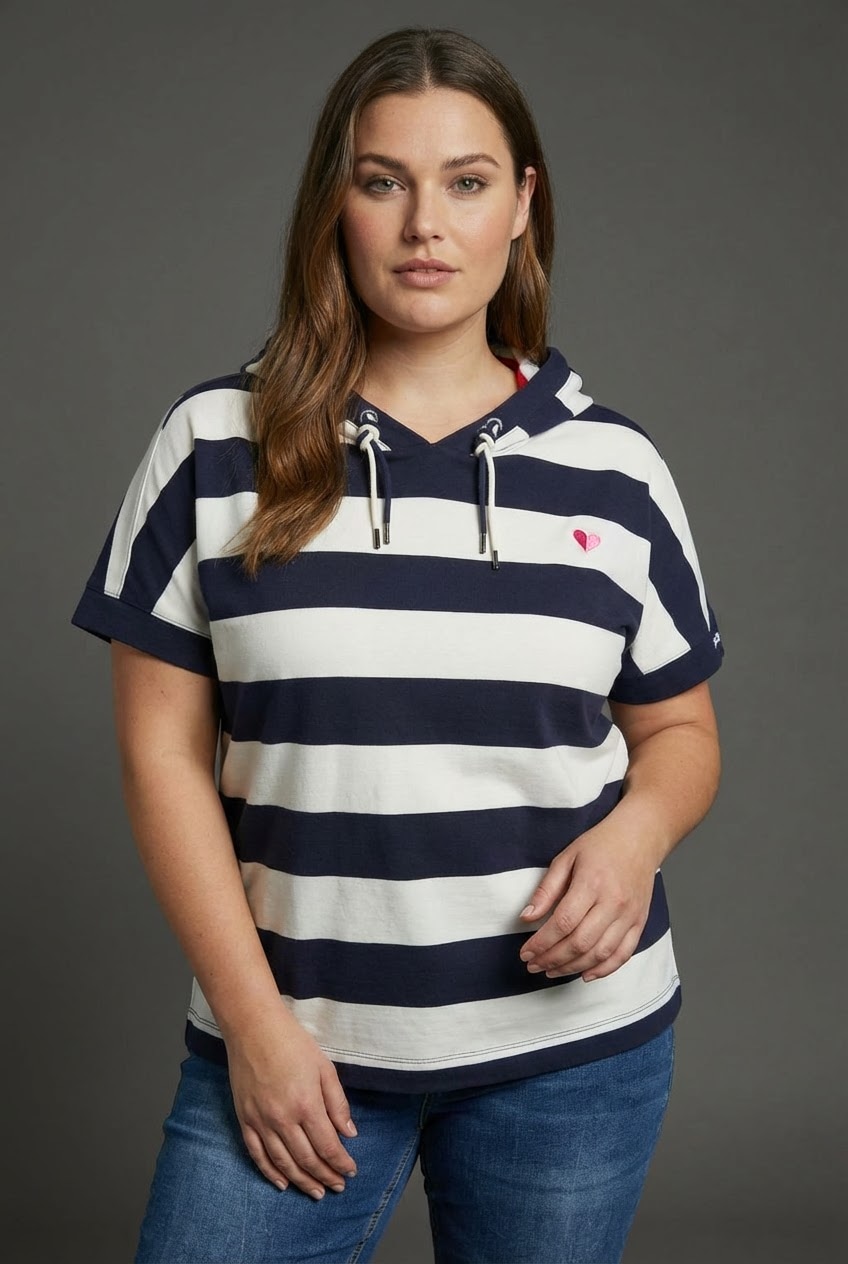 KangaROOS Kapuzenshirt Kurzarmshirt, mit Kapuze, hüftlange Schnittform, gro günstig online kaufen