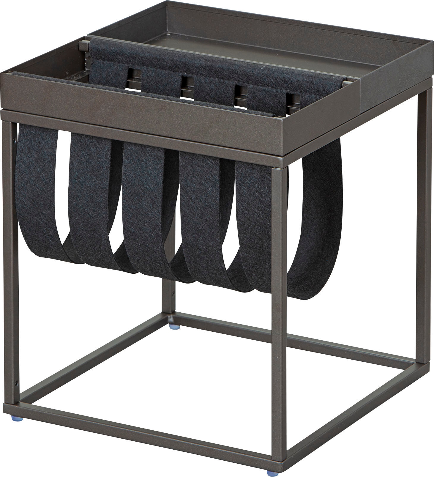 Inter Link Beistelltisch "Club NY" mit praktischem Ablagefach aus Filz günstig online kaufen