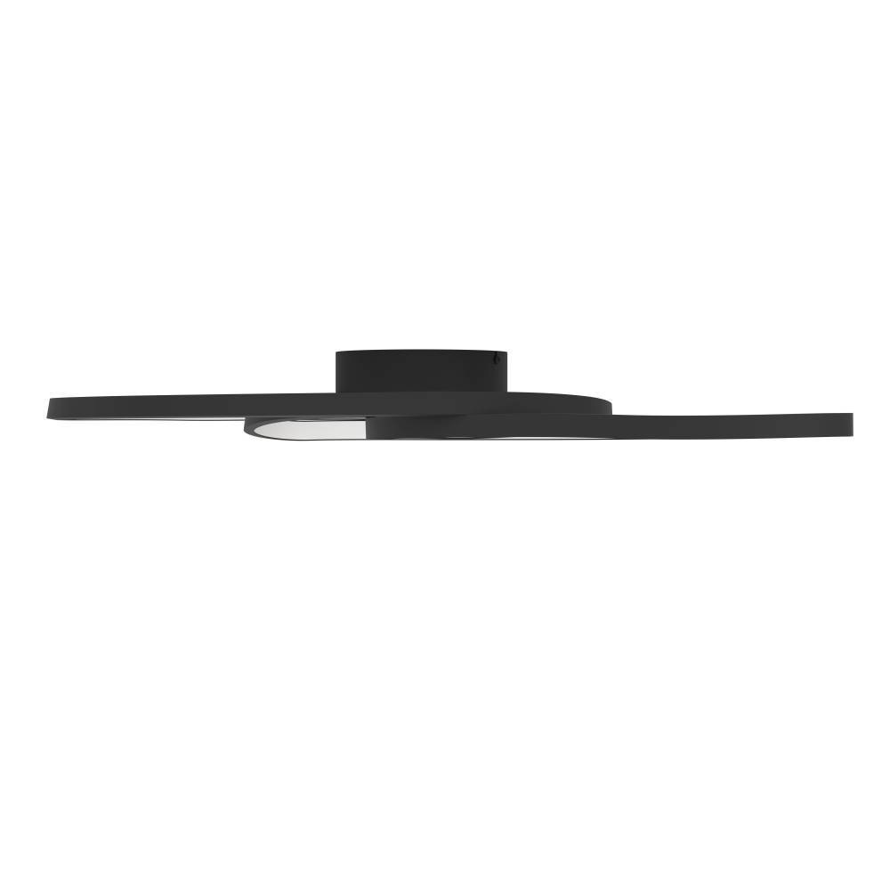 EGLO Deckenleuchte »GIANELLA«, 1 flammig, Leuchtmittel LED-Modul | LED fest integriert, Deckenlampe dimmbar, Metall in schwarz und Kunststoff in weiß, 88 cm