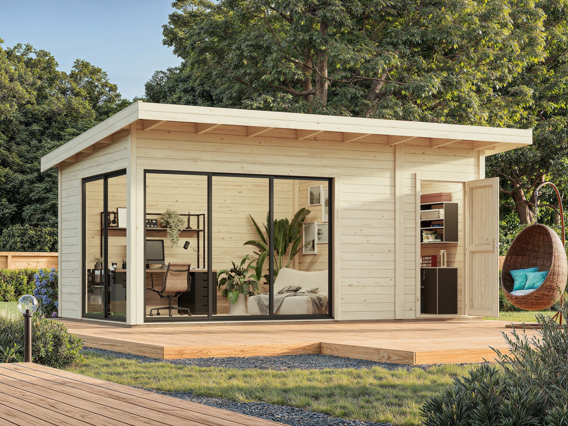 Palmako Gartenhaus »Andrea 15,2 m², Slide«