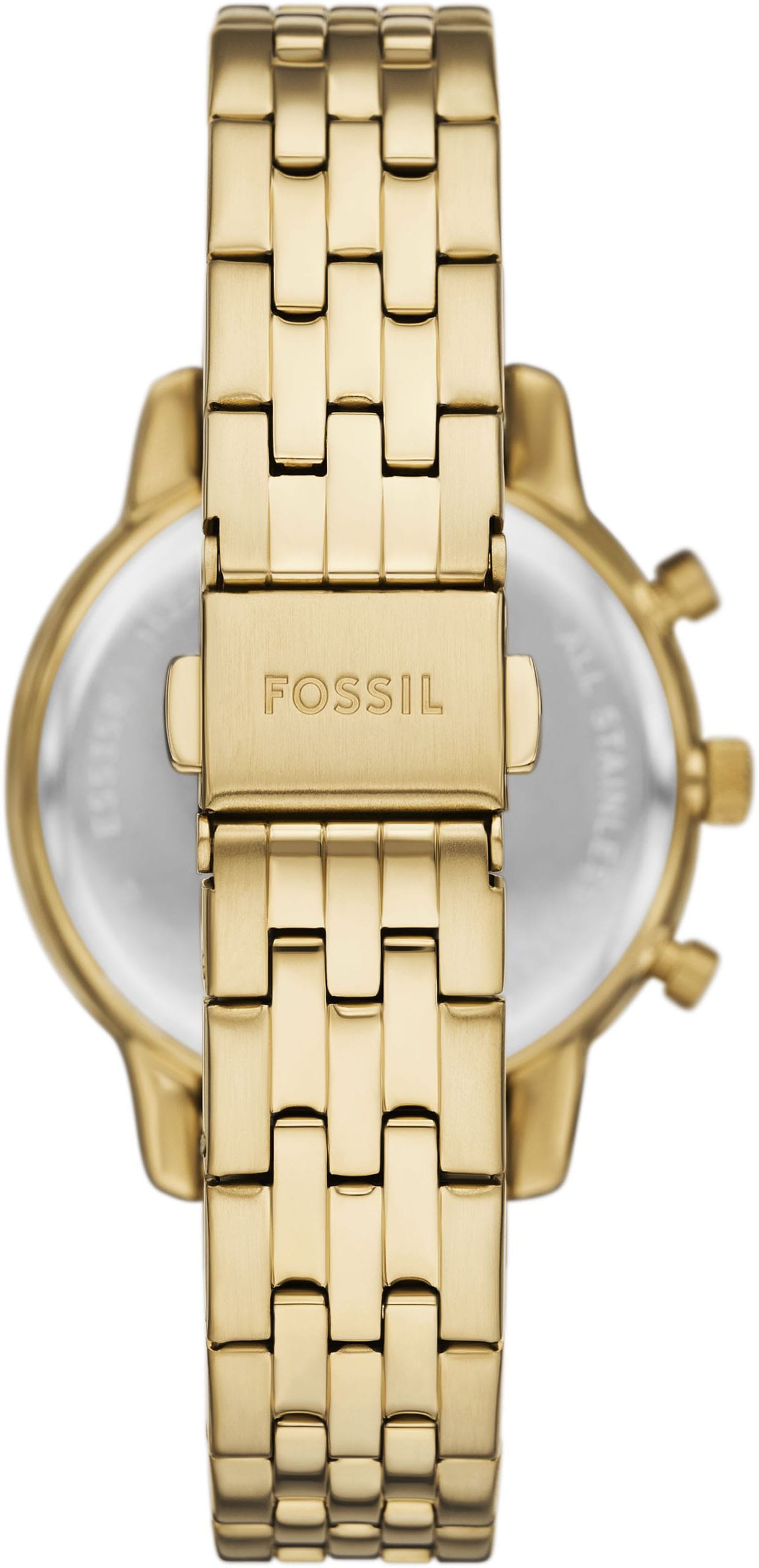 Fossil Chronograph »NEUTRA«, Quarzuhr, Armbanduhr, Damenuhr, Edelstahlarmband, analog, Tag