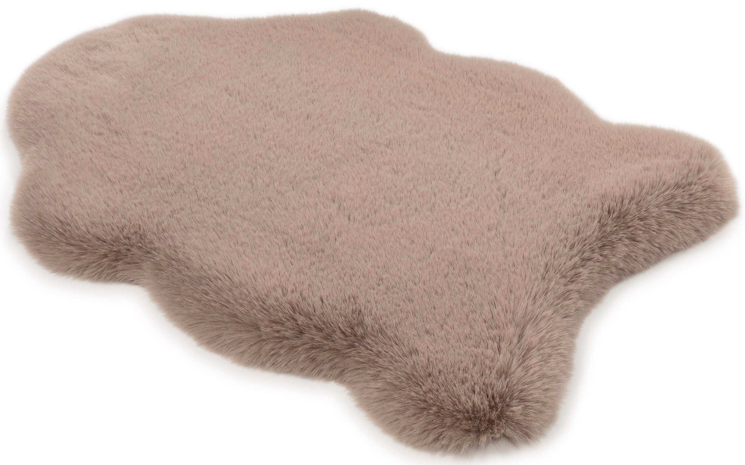 SCHÖNER WOHNEN-Kollektion Hochflor-Teppich »Tender deluxe 6286«, fellförmig, 50 mm Höhe, Dekofell, Fellteppich, flauschig, waschbar, Schöner Wohnen Kollektion