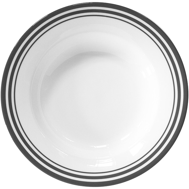 Fink Pastateller "Moments" Ø 30 cm, Porzellan mit 3 Streifen