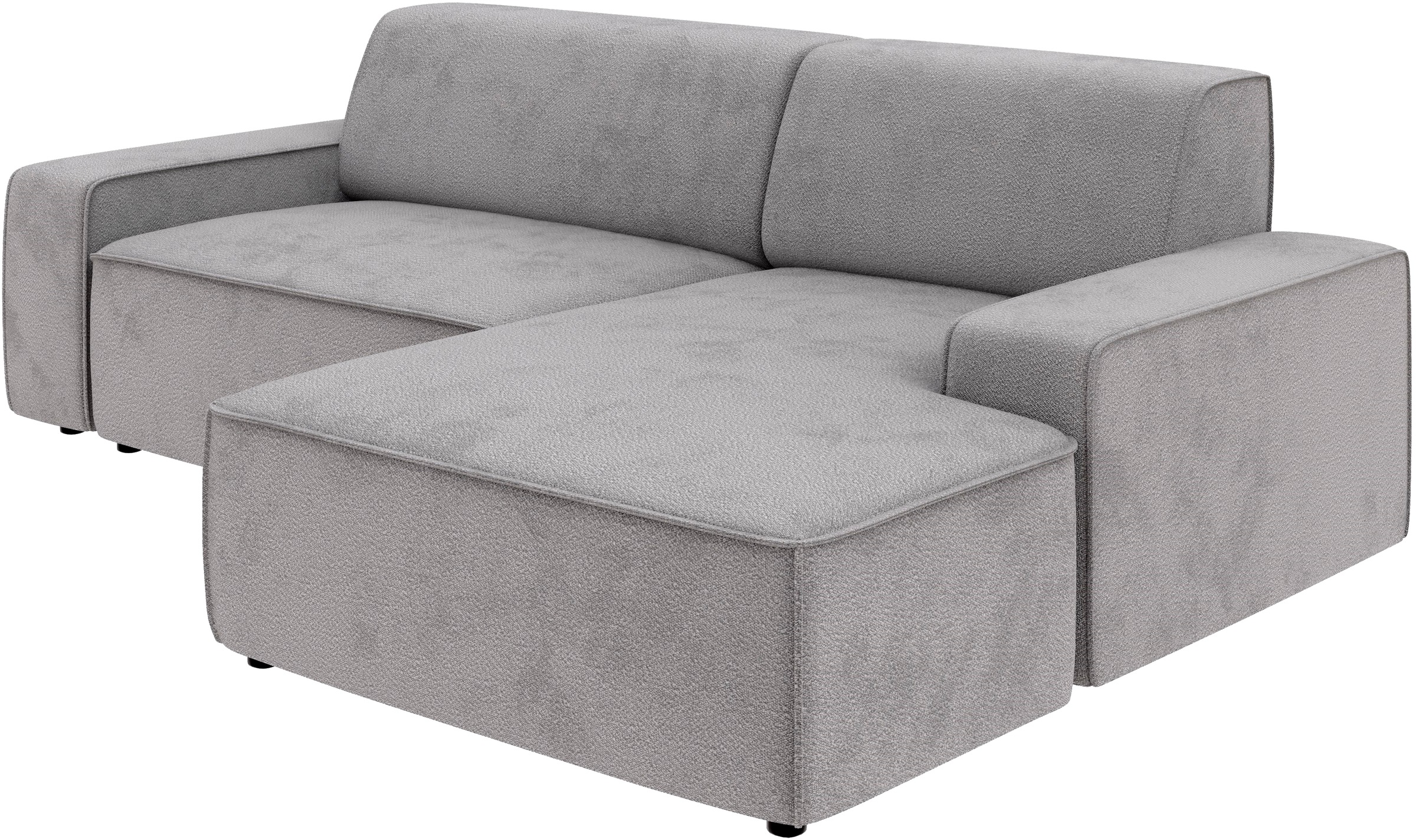 TRENDMANUFAKTUR Ecksofa »Graz, wahlweise mit Sitzvorschub und Bettkasten, L-Form, Breite 246 cm«, in Cord-, haustierfreundlichem LEO Struktur- oder LUMOS-3D-Bezug