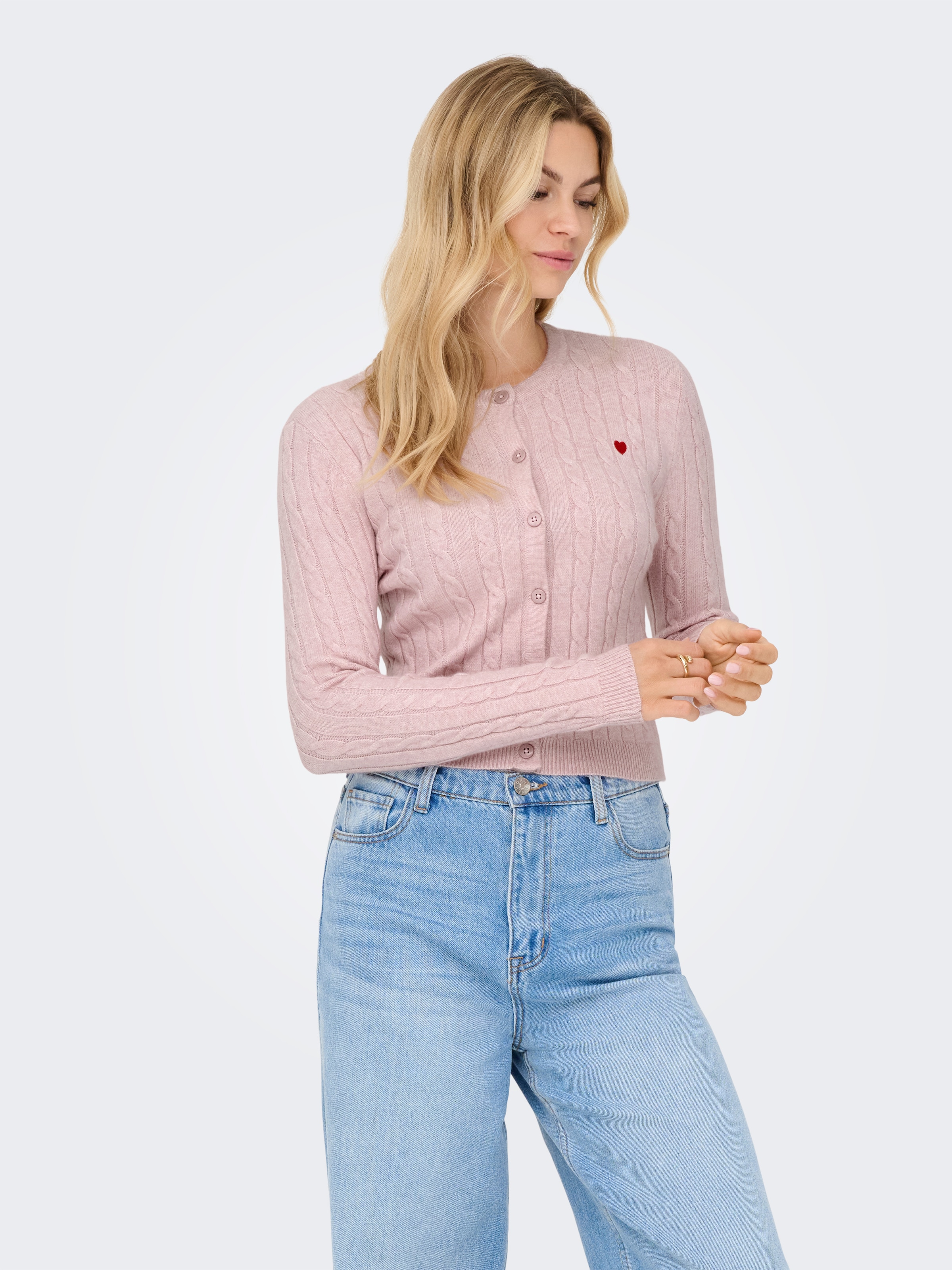 ONLY Strickjacke "ONLKATIA LS CABLE BUTTON CARDIGAN CC KNT" günstig online kaufen