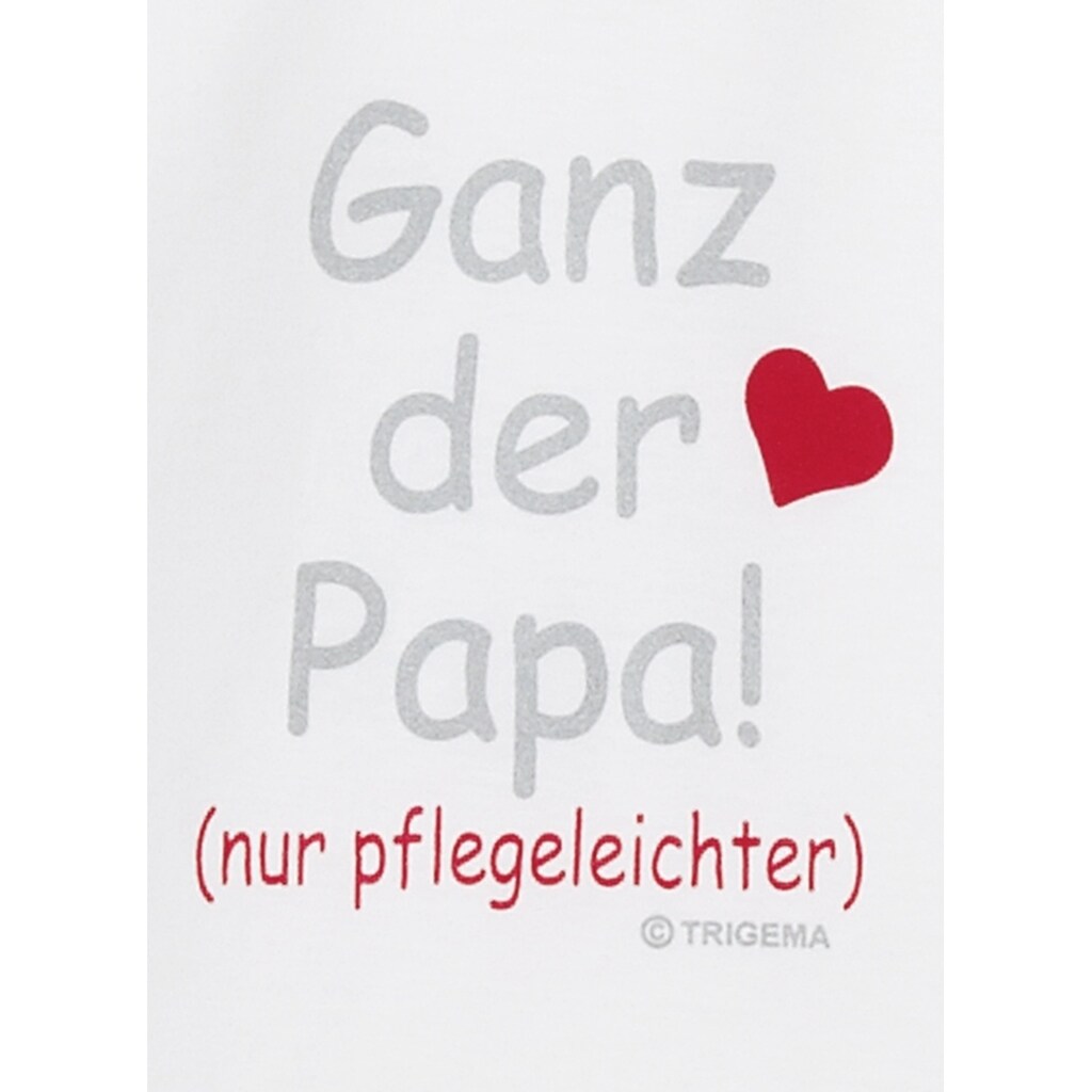 Trigema T-Shirt »TRIGEMA T-Shirt Papas Liebling«, (1 tlg.)