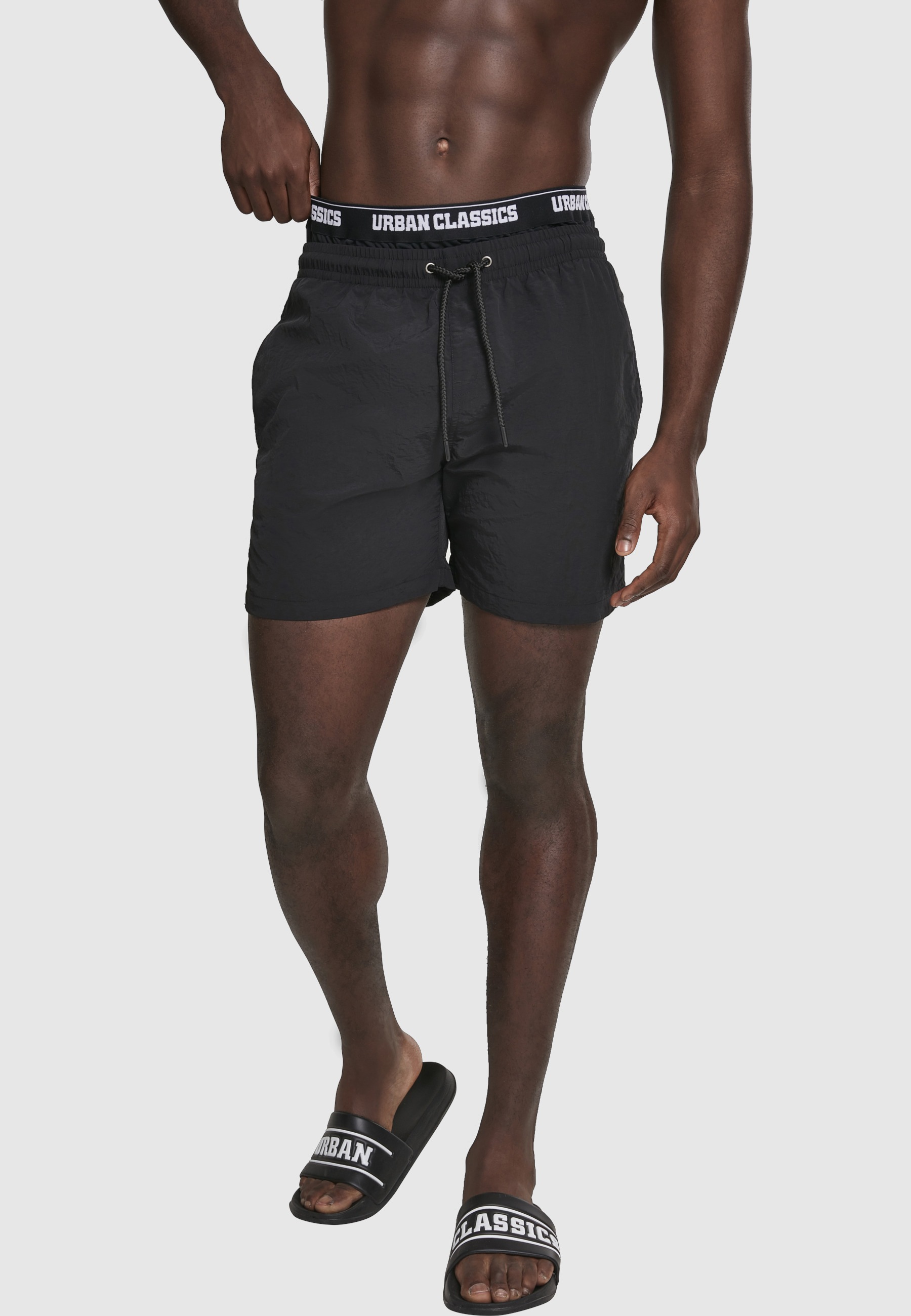 URBAN CLASSICS Badeshorts »Urban Classics Herren Two in One Swim Shorts«