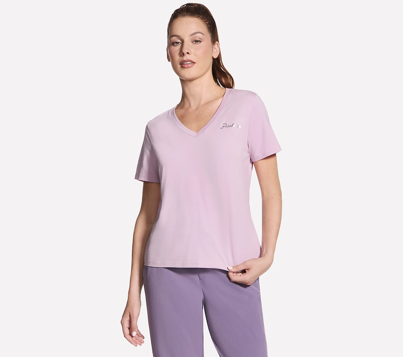 Skechers T-Shirt "T-Shirt 1/2 Arm" mit 1/2 Arm, für Erwachsene, aus Baumwolle und Elasthan
