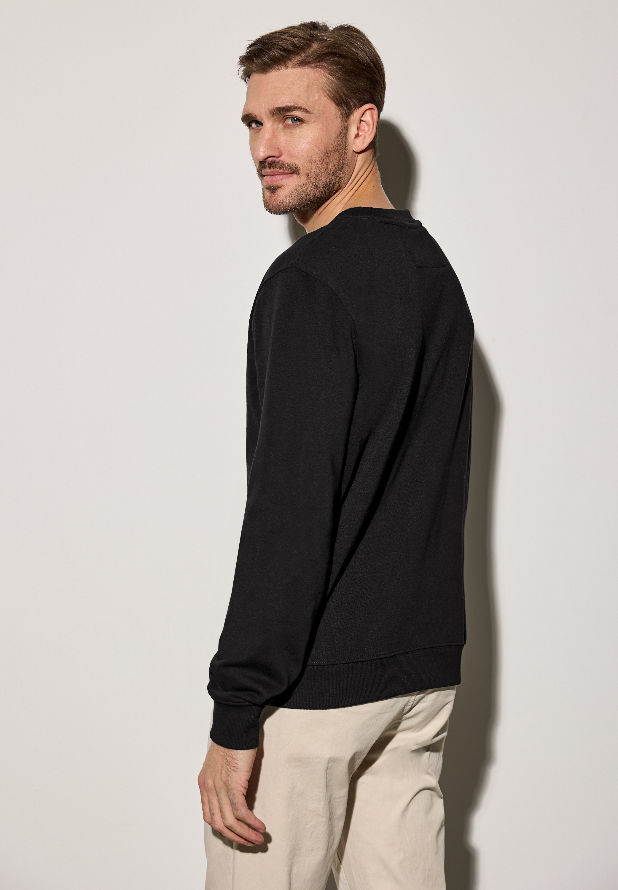 STREET ONE MEN Sweatshirt, im soften Baumwoll-Mix