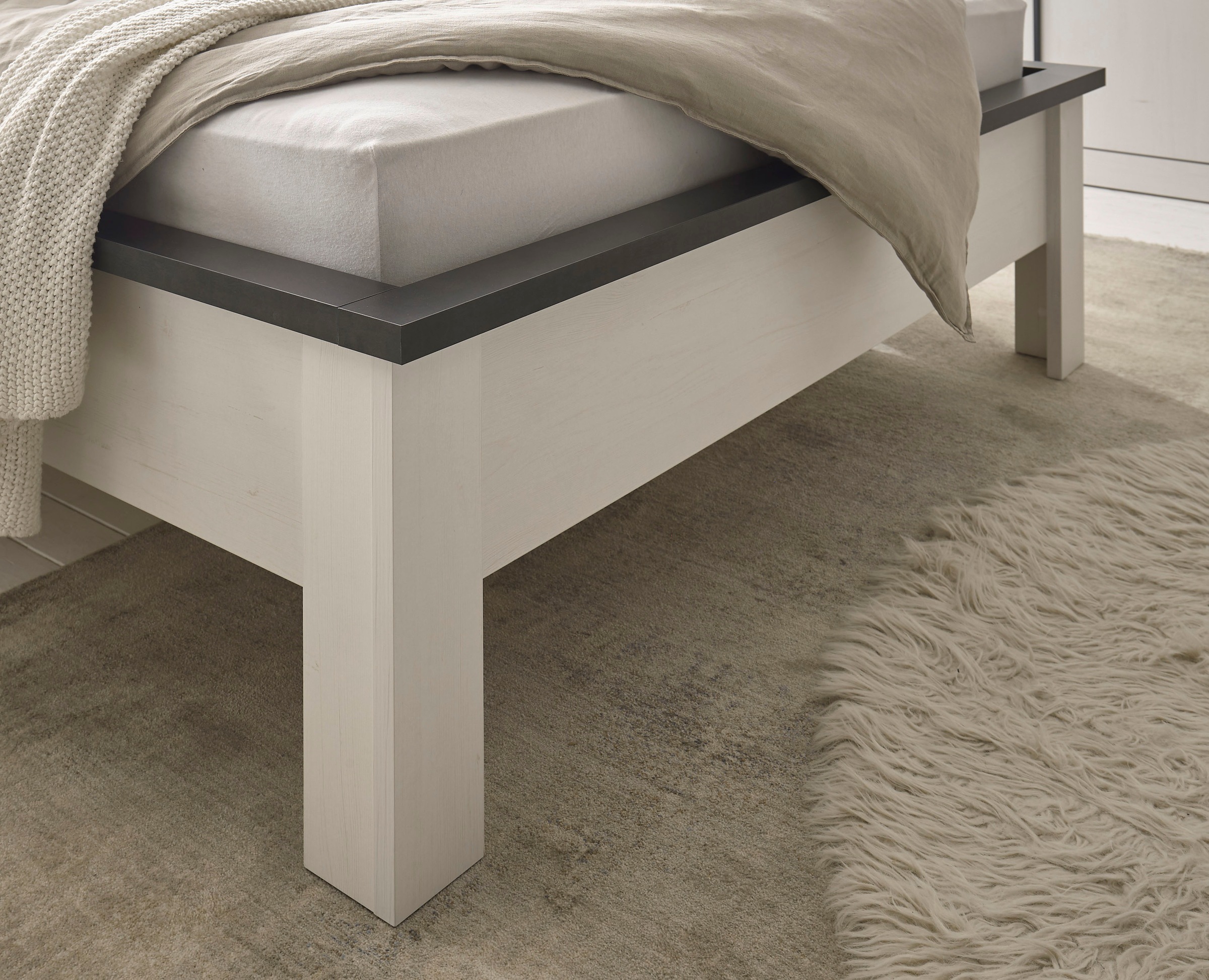 Home affaire Schlafzimmer-Set »SHERWOOD«, (3 tlg.), Liegefläche 90x200cm, Schrank 2-trg. 93cm breit