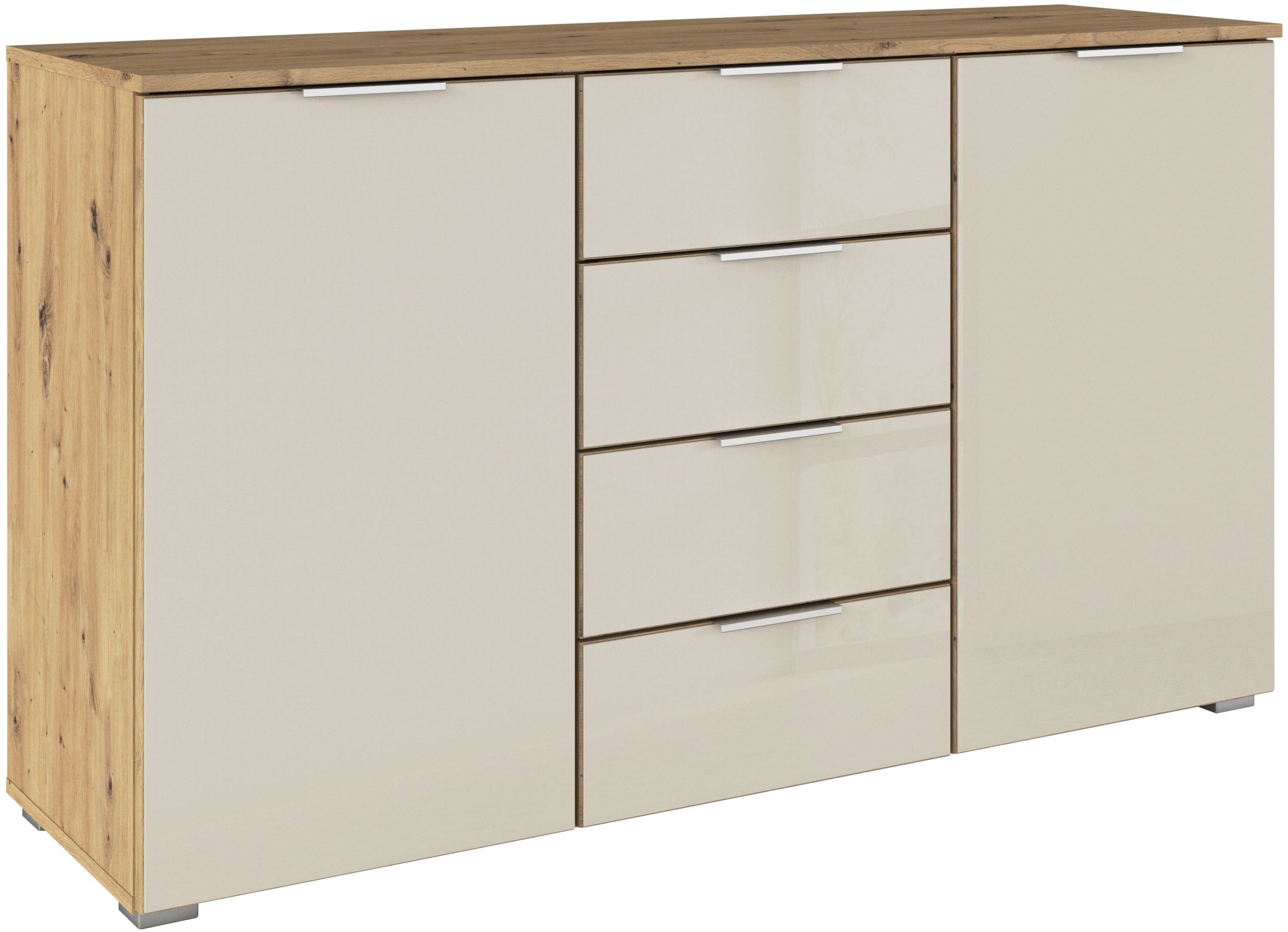 rauch Kombikommode "Sideboard Kombikommode Schubladenkommode AGORDO mit Gla günstig online kaufen