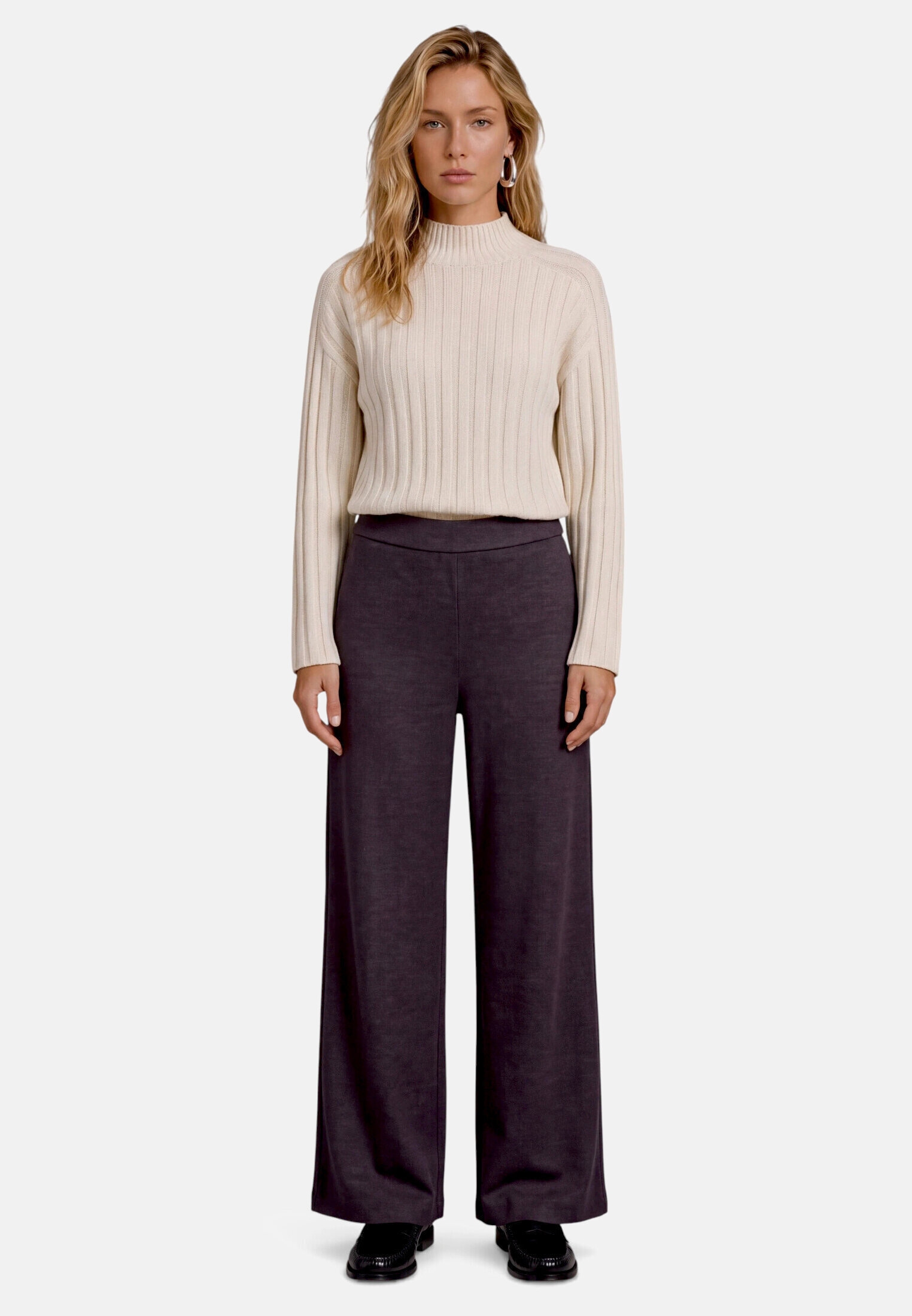 Zero Stoffhose "Damen mit weitem Bein" Material