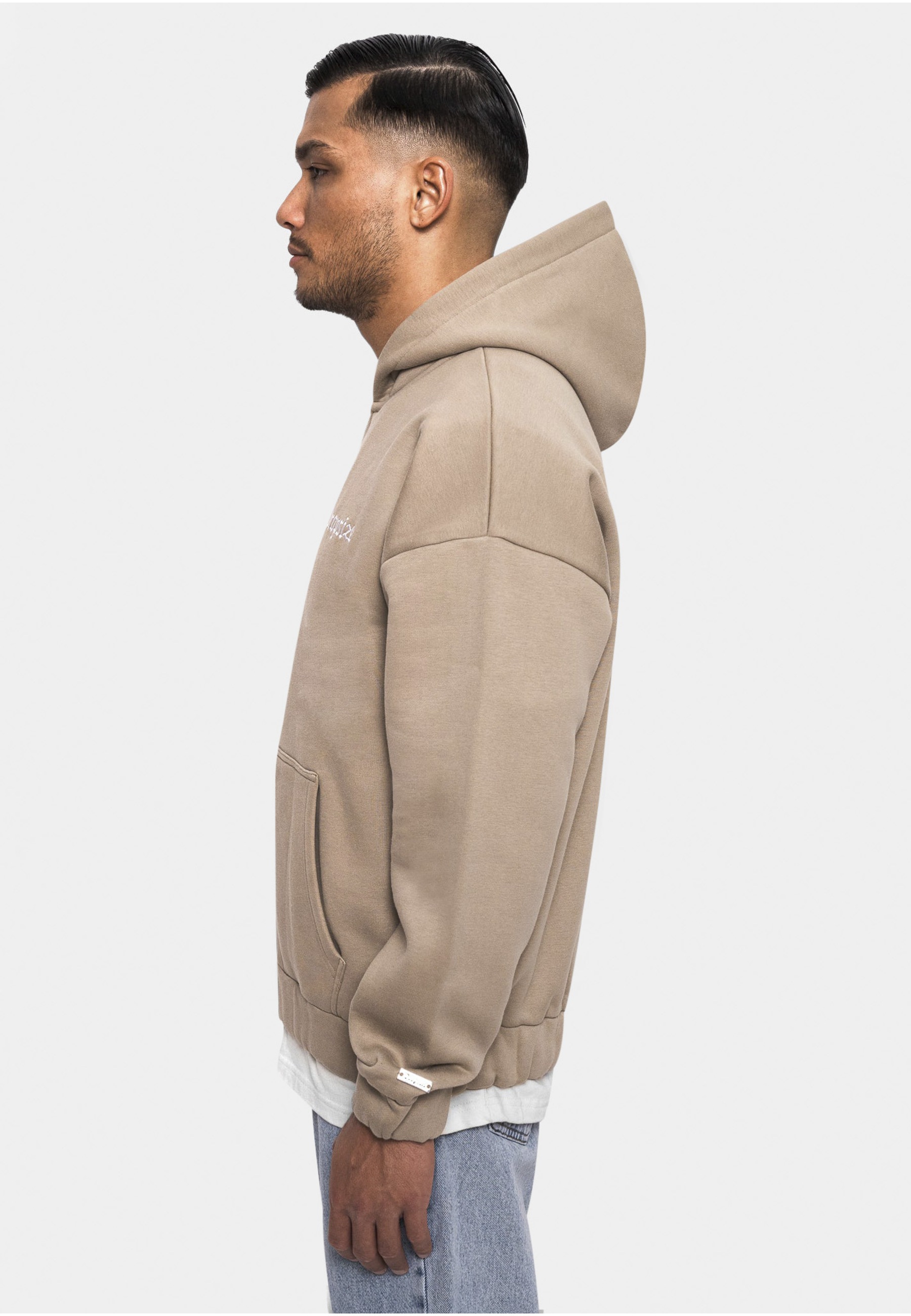 Dropsize Kapuzensweatshirt »Dropsize Herren Super Heavy Oversize Blank Zip Hoodie«, 1
