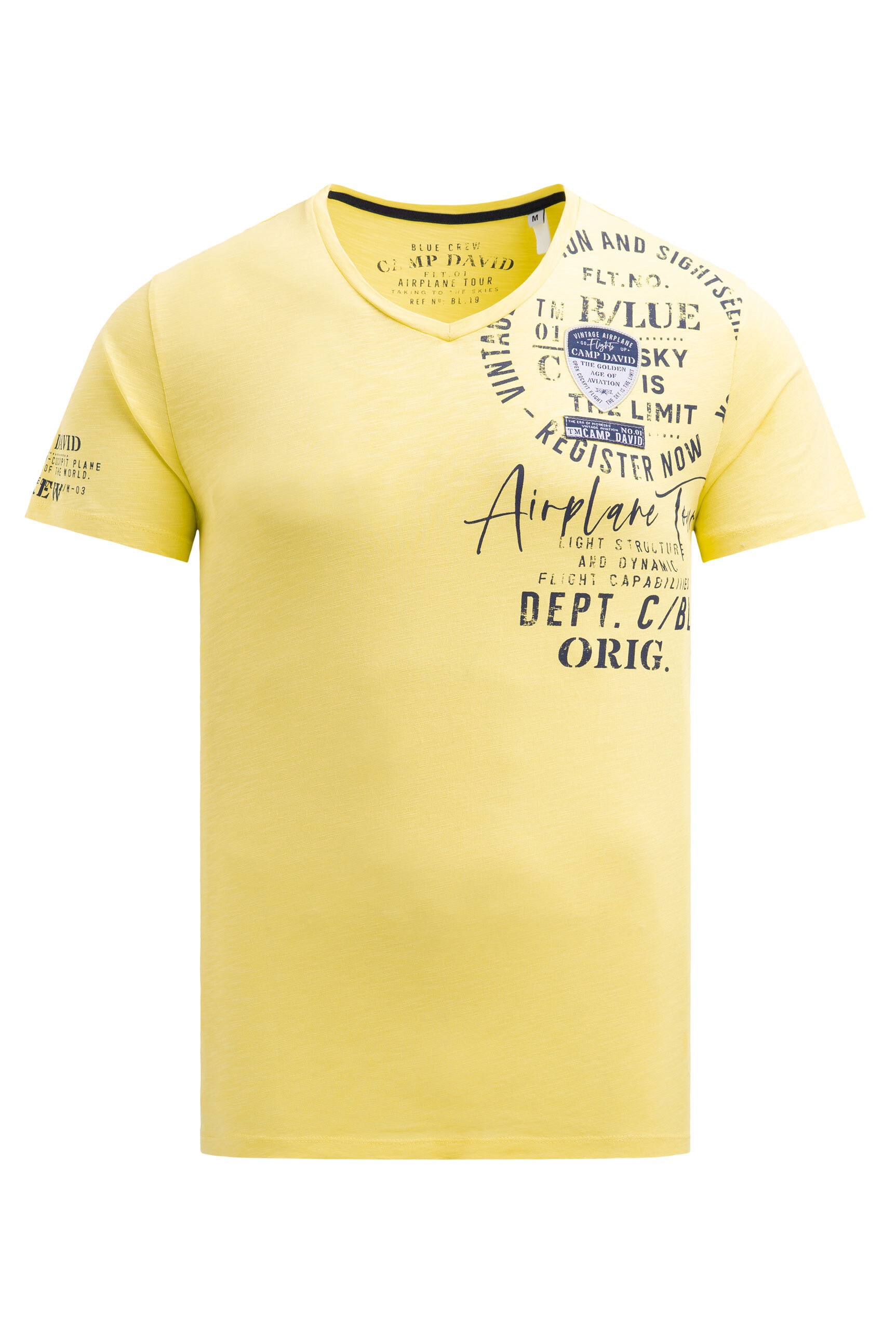 CAMP DAVID V-Shirt, mit maskulinem V-Ausschnitt